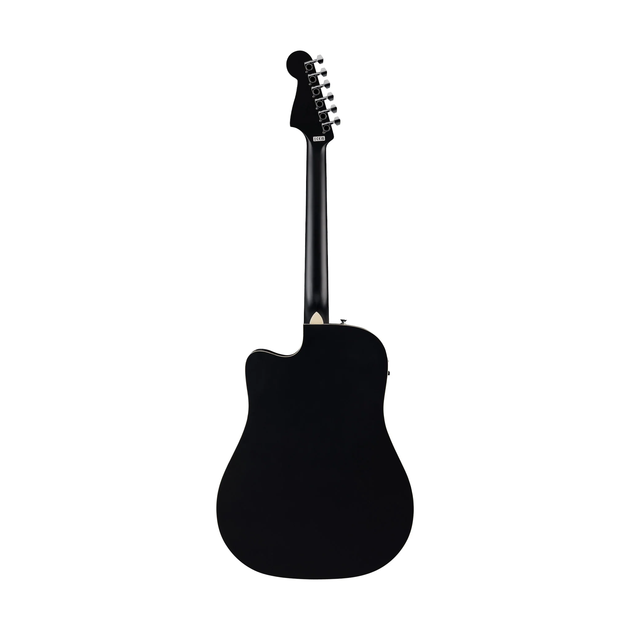 Fender California Debut Redondo CE Series Acoustic Guitar, Black - Image 2