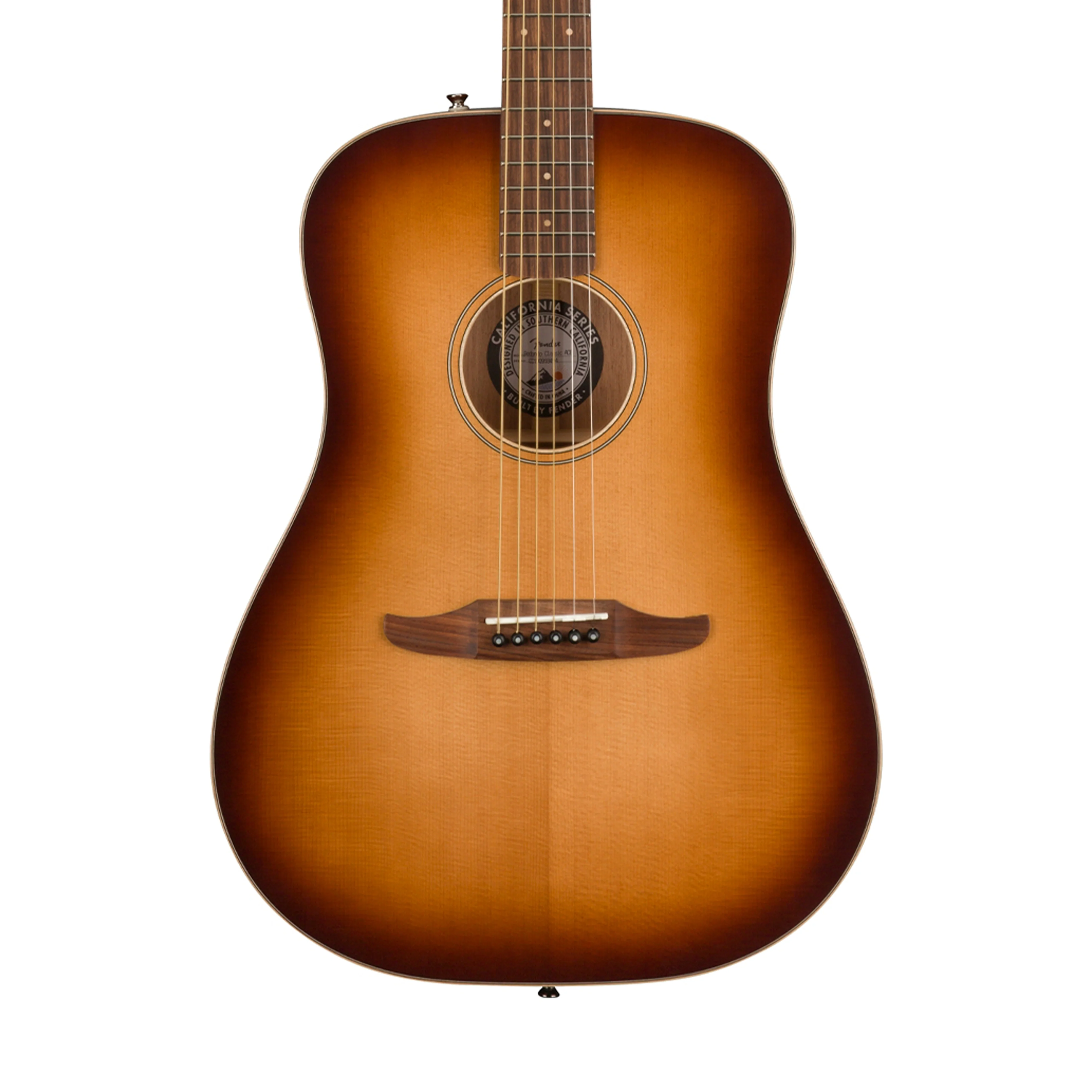 Fender California Redondo Classic Dreadnought Acoustic Guitar w/Bag, PF FB, Aged Cherry Burst - Image 3