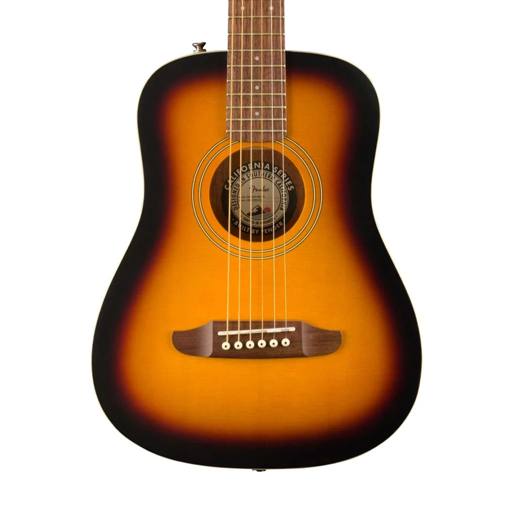 Fender California Redondo Mini Guitar w/Bag, Sunburst - Image 3