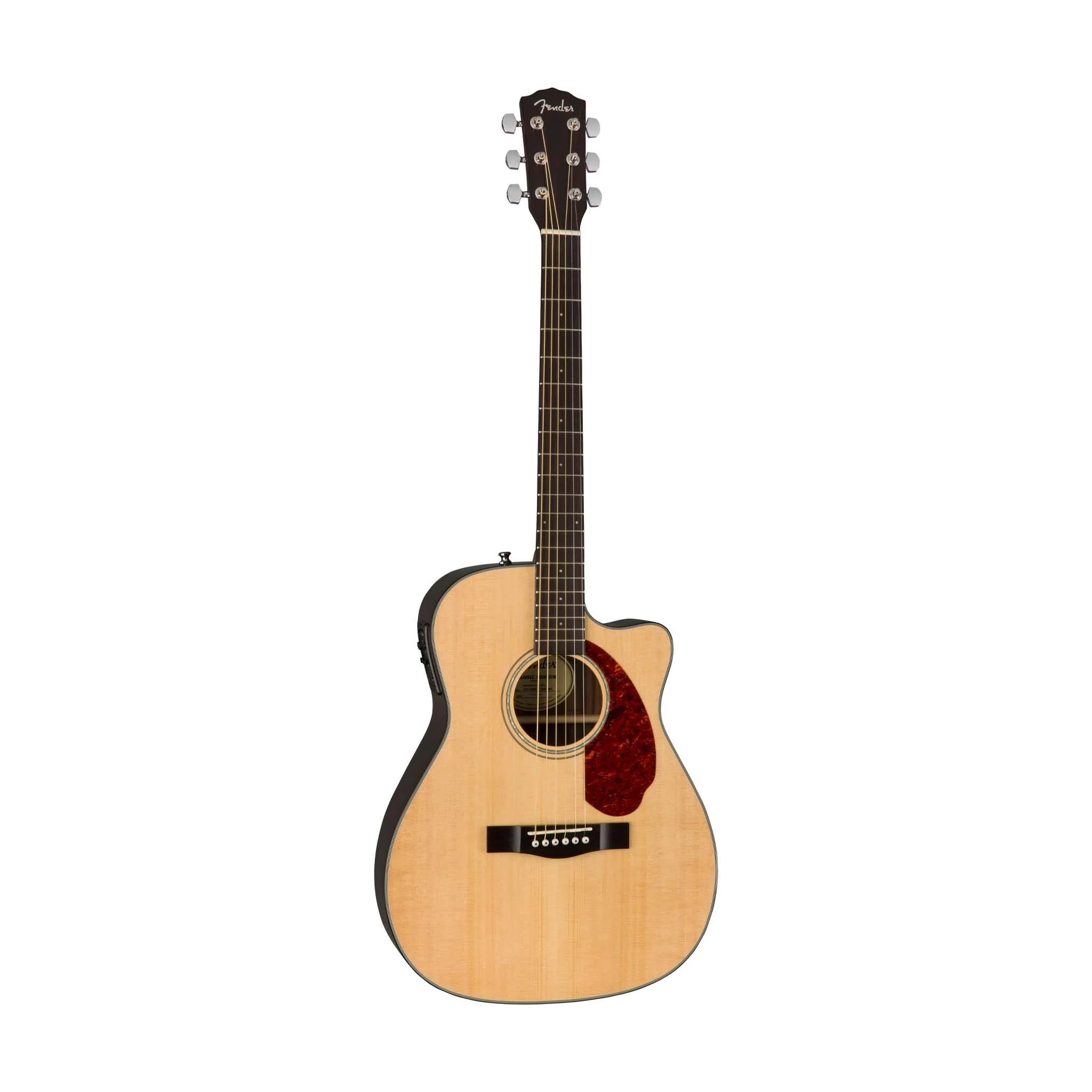 Fender CC-140SCE Concert Electro Acoustic Guitar w/Case, Natural - Image 3