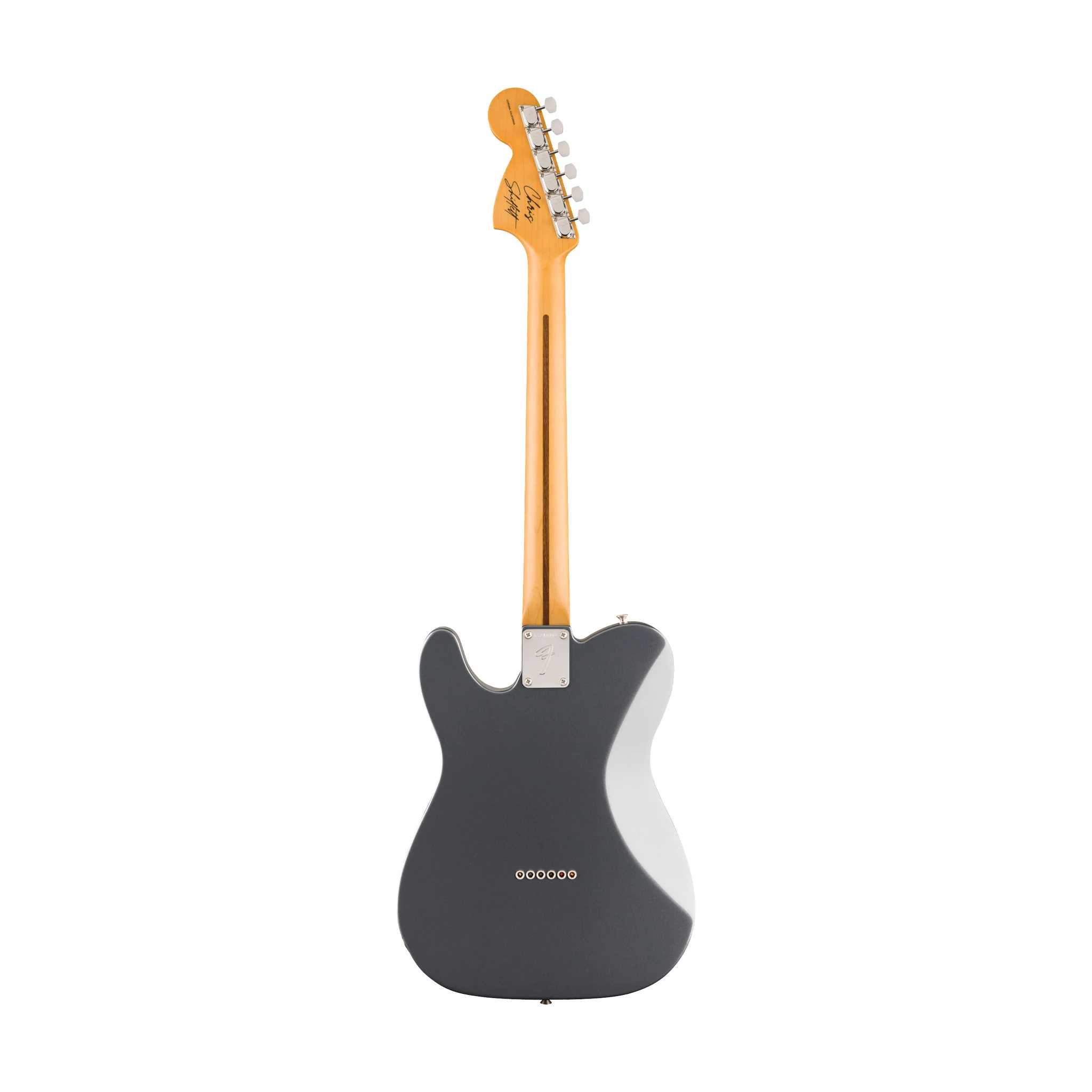 Fender Chris Shiflett Cleaver Telecaster Deluxe Electric Guitar, RW FB, Charcoal Frost Metallic - Image 2