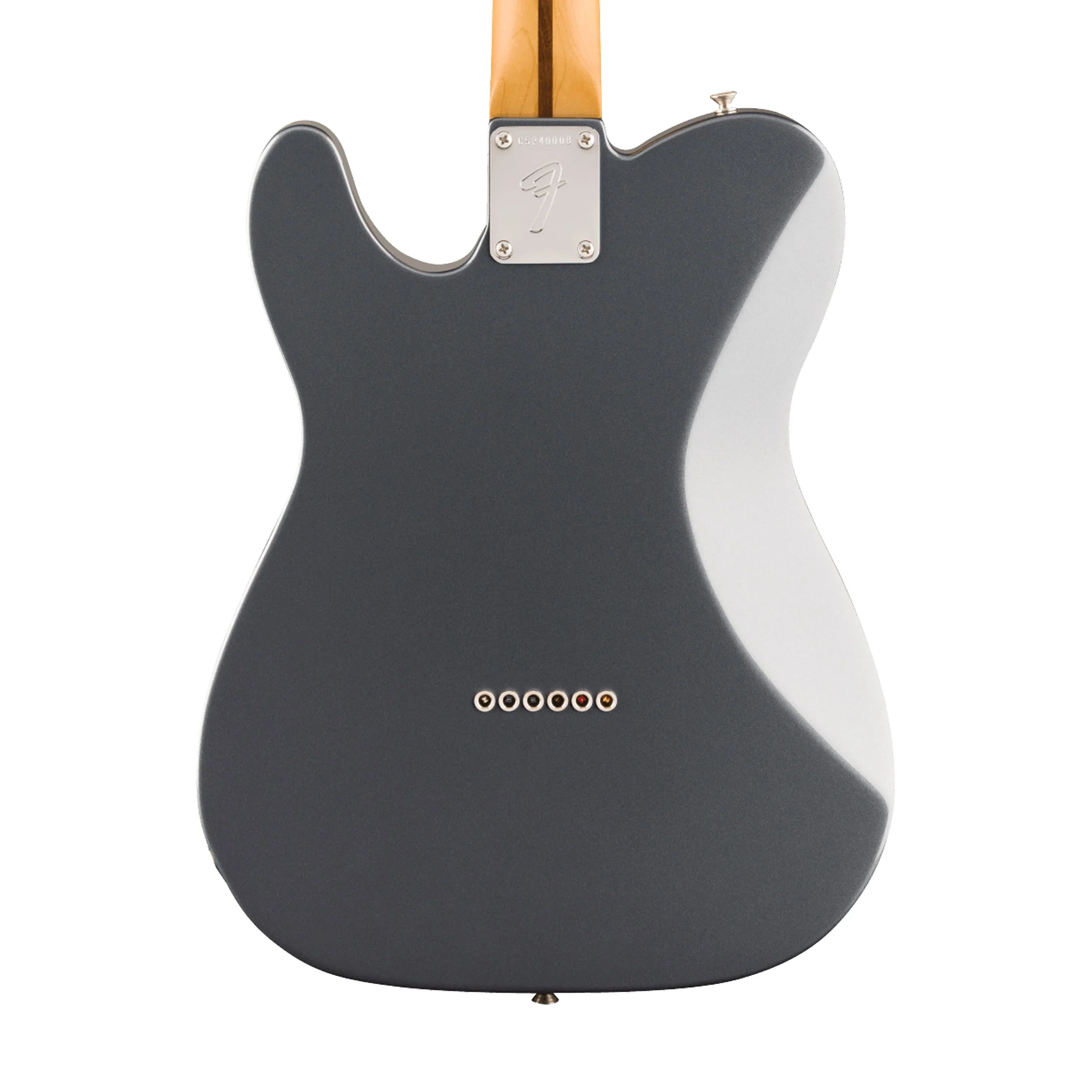 Fender Chris Shiflett Cleaver Telecaster Deluxe Electric Guitar, RW FB, Charcoal Frost Metallic - Image 4