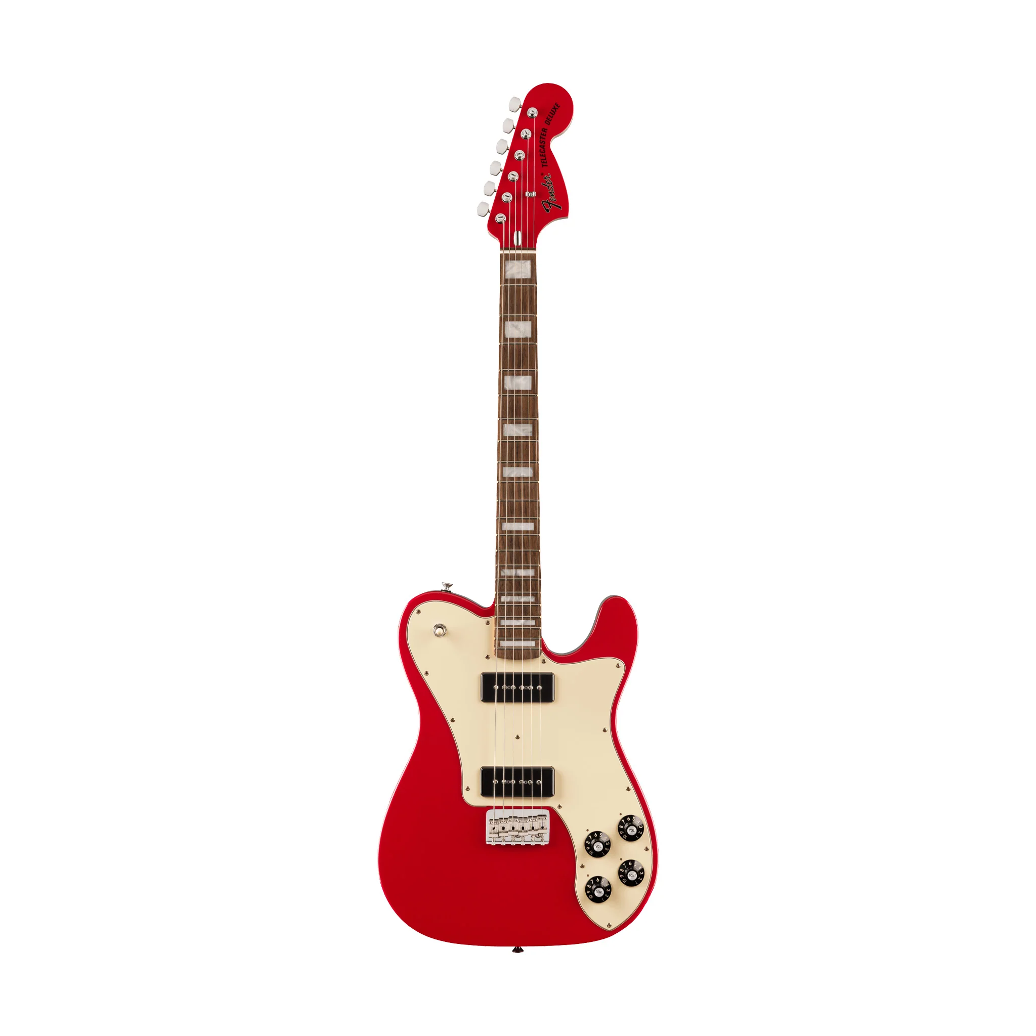 Fender Chris Shiflett Cleaver Telecaster Deluxe Electric Guitar, RW FB, Dakota Red