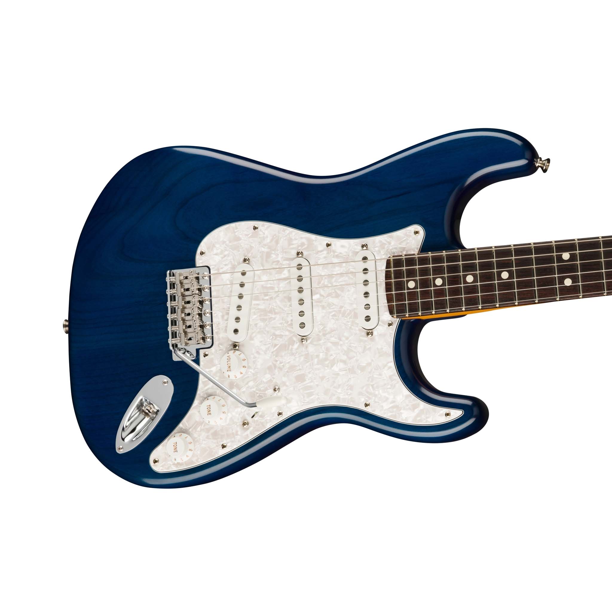 Fender Cory Wong Stratocaster Electric Guitar, RW FB, Sapphire Blue Transparent - Image 5