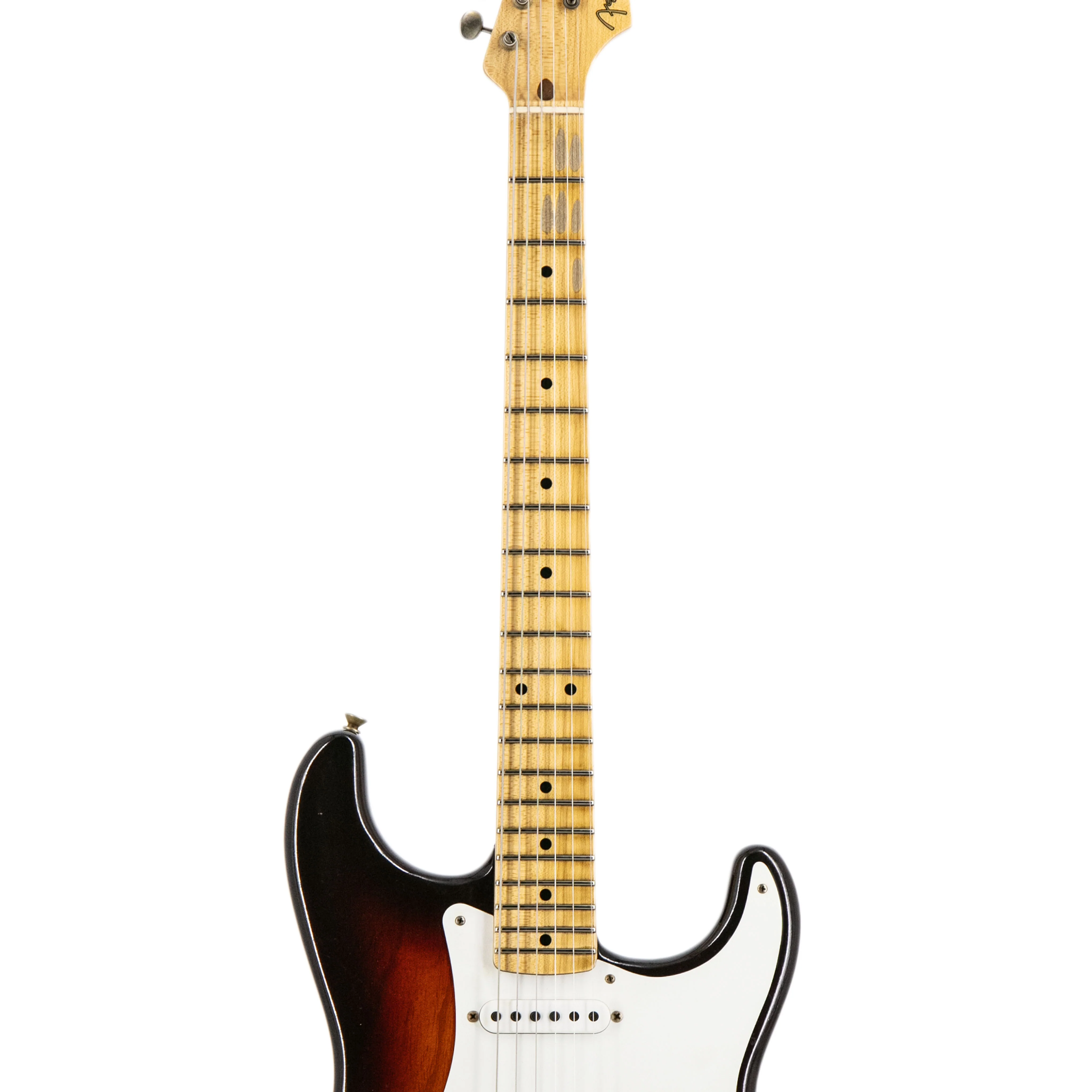 Fender Custom Shop 1955 Stratocaster Journeyman Relic Electric Guitar, Faded Violin Burst - Image 5