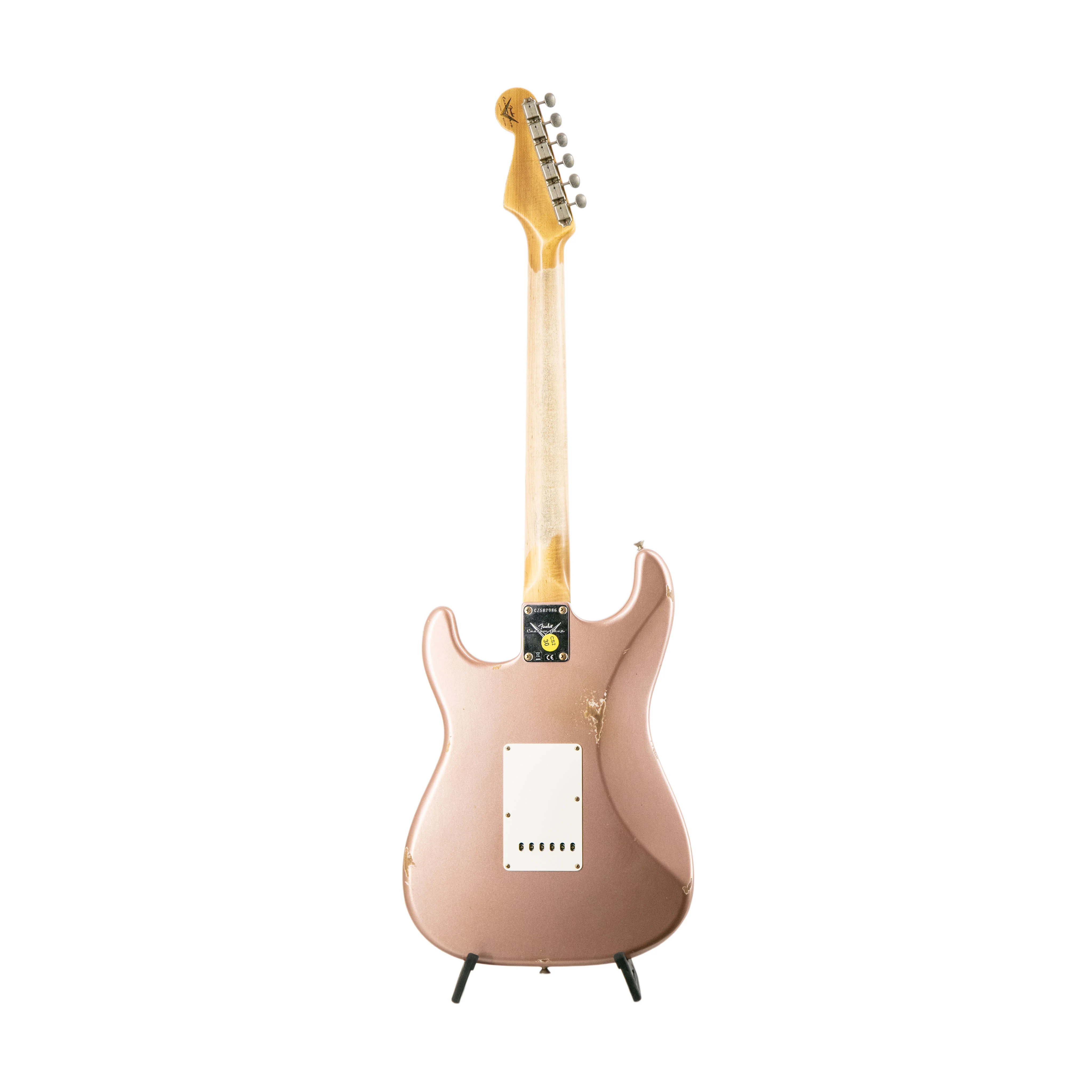 Fender Custom Shop 1959 Stratocaster HSS Relic Electric Guitar, Shell Pink Metallic - Image 2