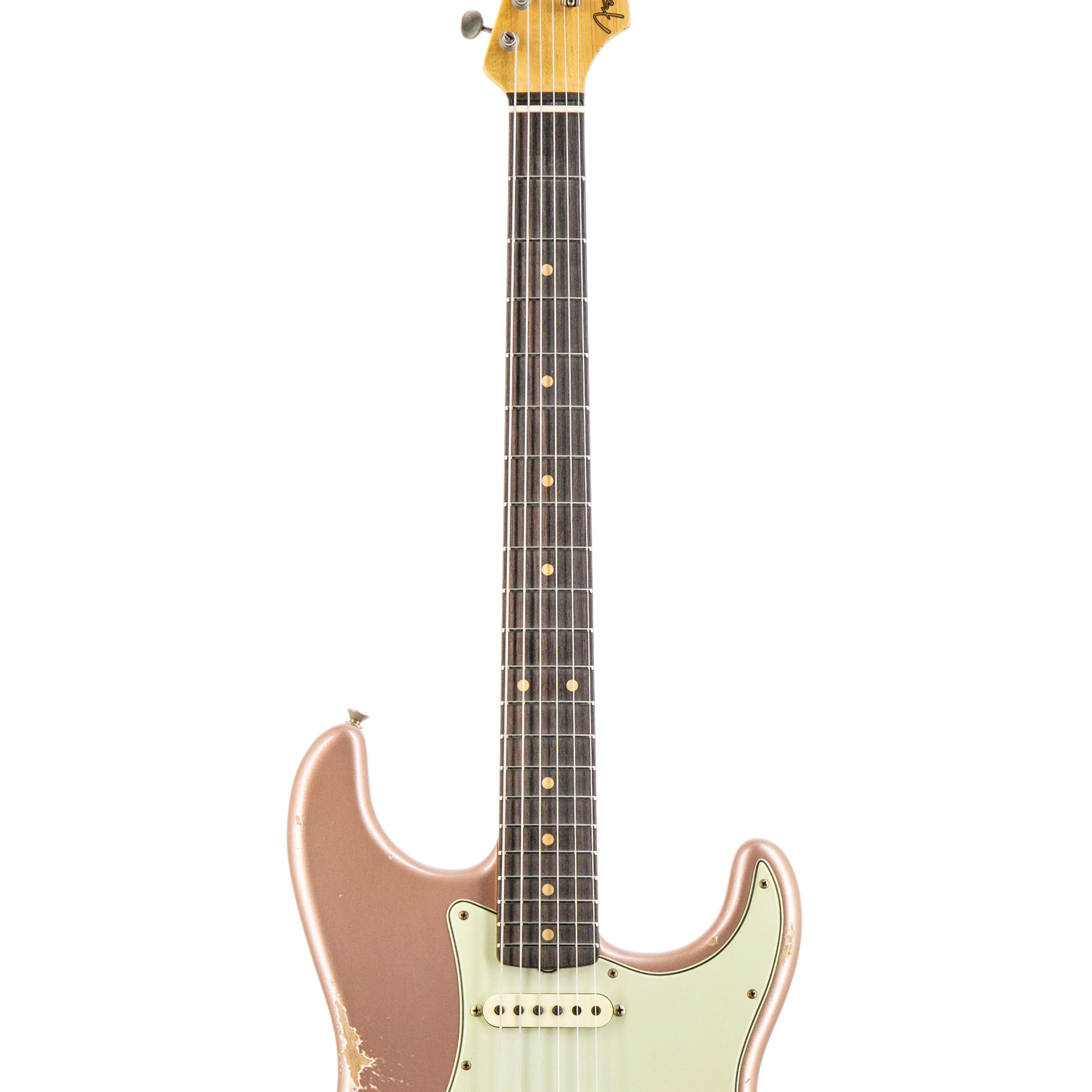 Fender Custom Shop 1959 Stratocaster HSS Relic Electric Guitar, Shell Pink Metallic - Image 5