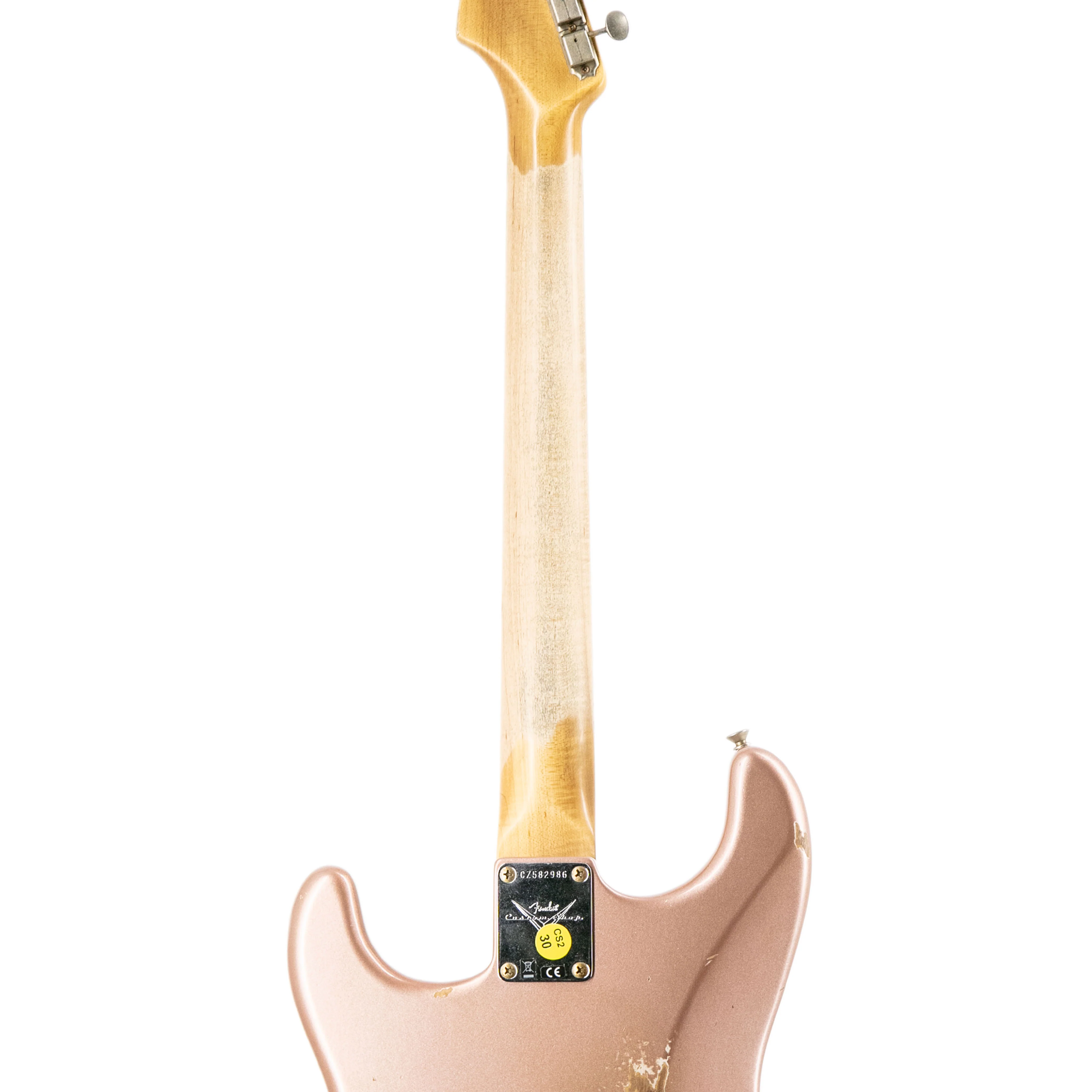 Fender Custom Shop 1959 Stratocaster HSS Relic Electric Guitar, Shell Pink Metallic - Image 6