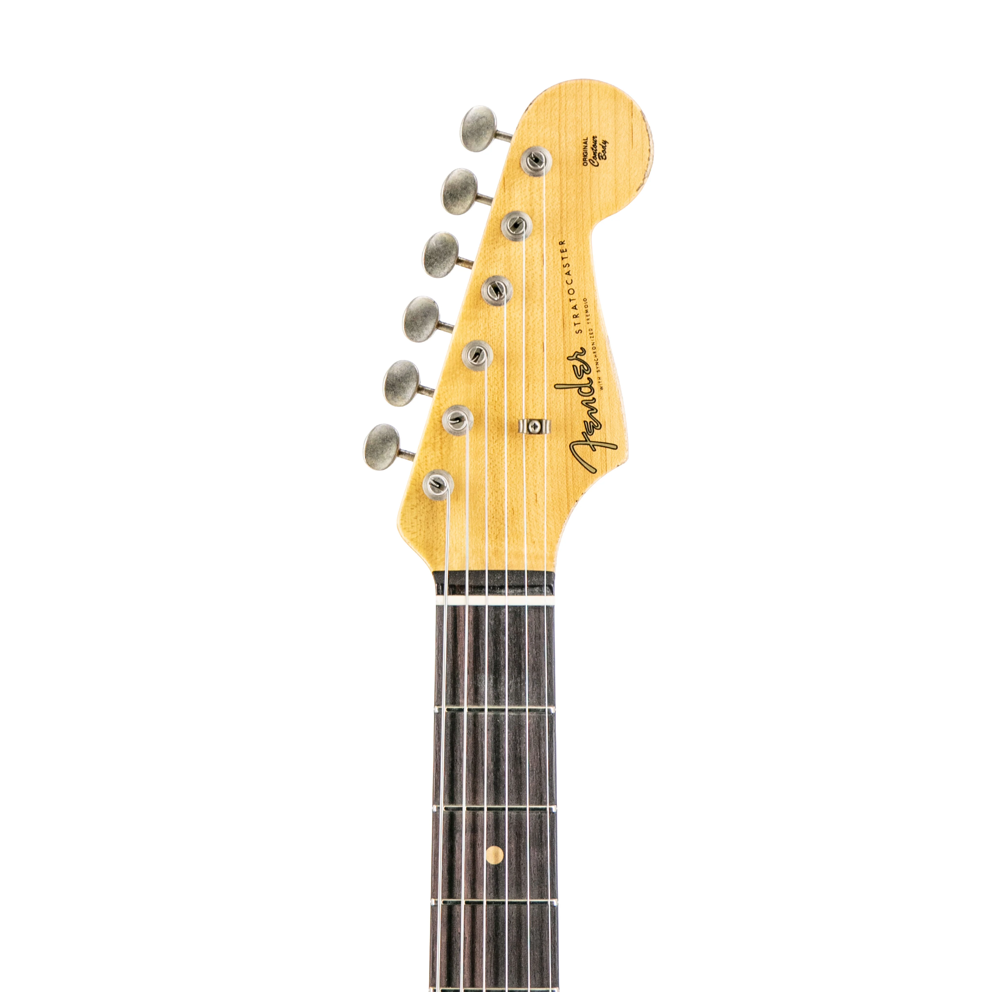 Fender Custom Shop 1959 Stratocaster HSS Relic Electric Guitar, Shell Pink Metallic - Image 7