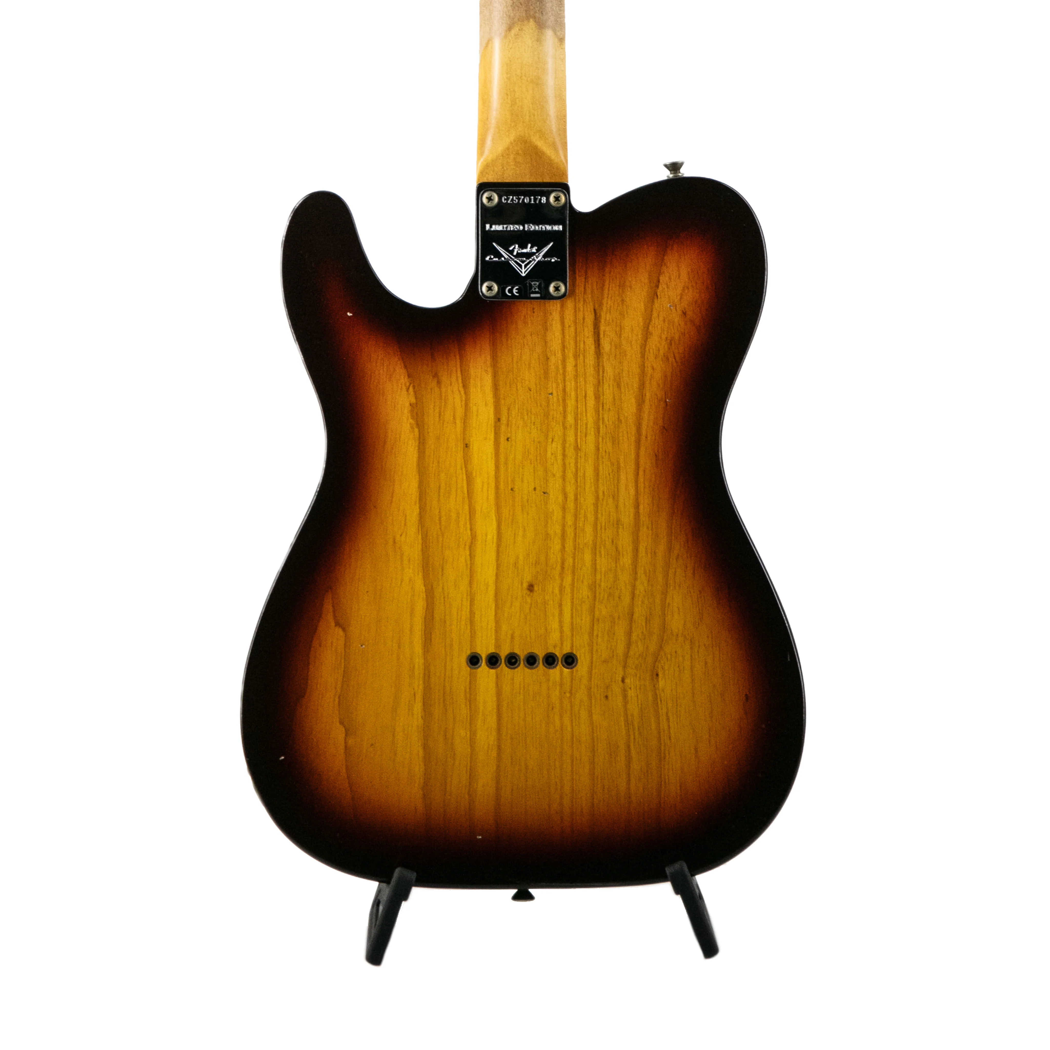 Fender Custom Shop 1959 Telecaster Journeyman Relic Guitar, Faded Aged Chocolate 3-Color Sunburst - Image 4