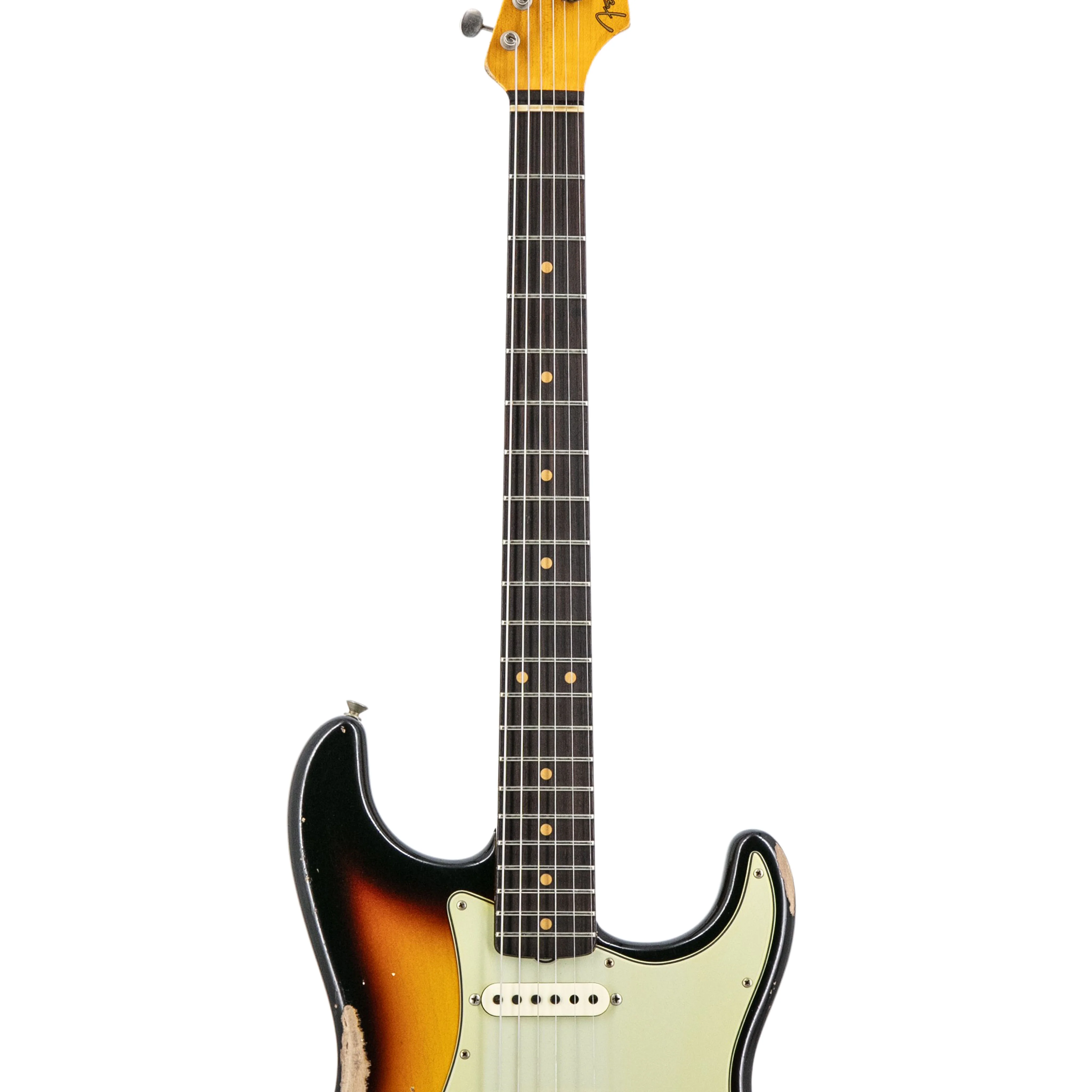 Fender Custom Shop 1961 Stratocaster Heavy Relic, RW FB, Super Faded/Aged 3-Color Sunburst - Image 6