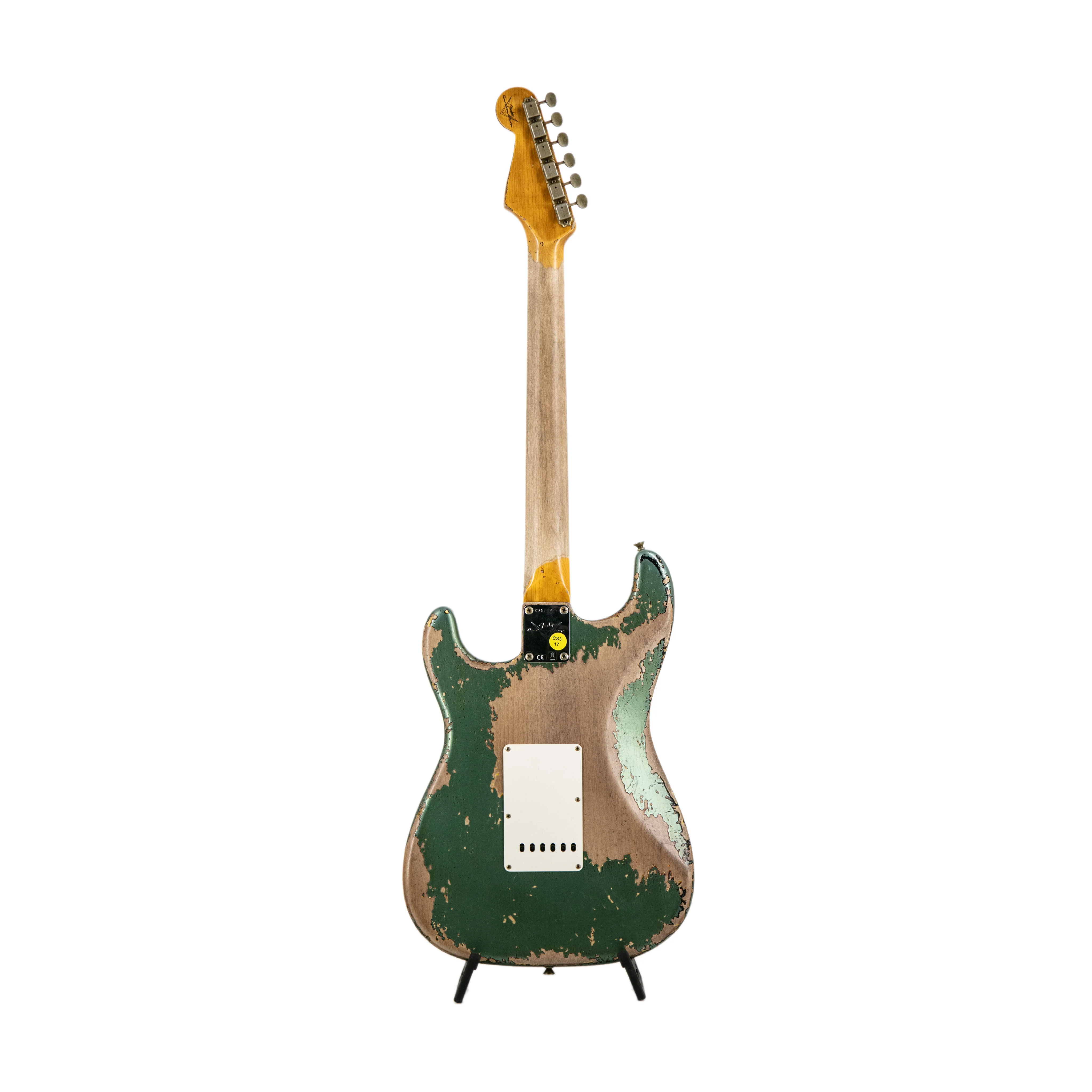 Fender Custom Shop 1965 Strat Super Heavy Relic, Super Faded Aged Sherwood Green Metallic/3-Color SB - Image 2