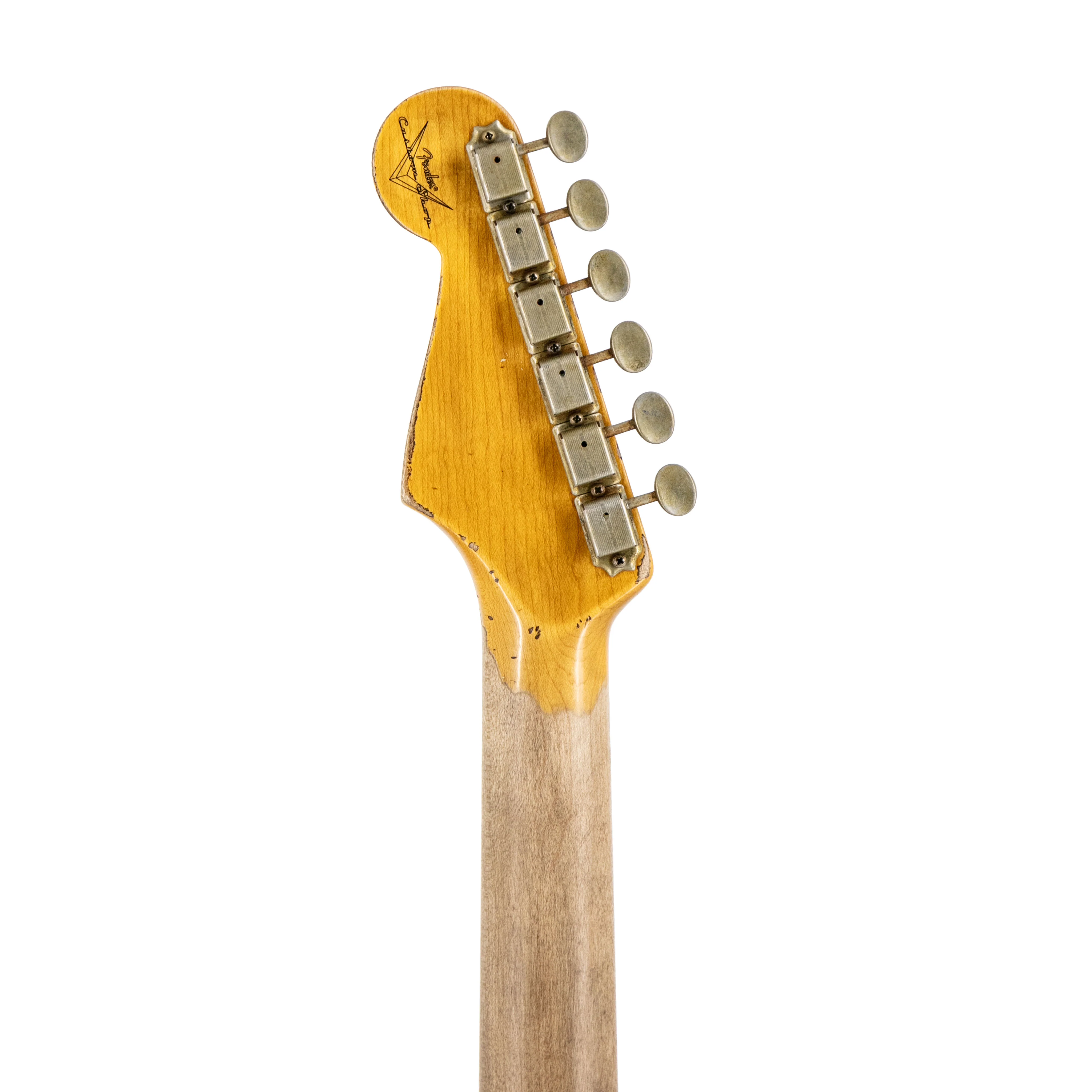 Fender Custom Shop 1965 Strat Super Heavy Relic, Super Faded Aged Sherwood Green Metallic/3-Color SB - Image 8