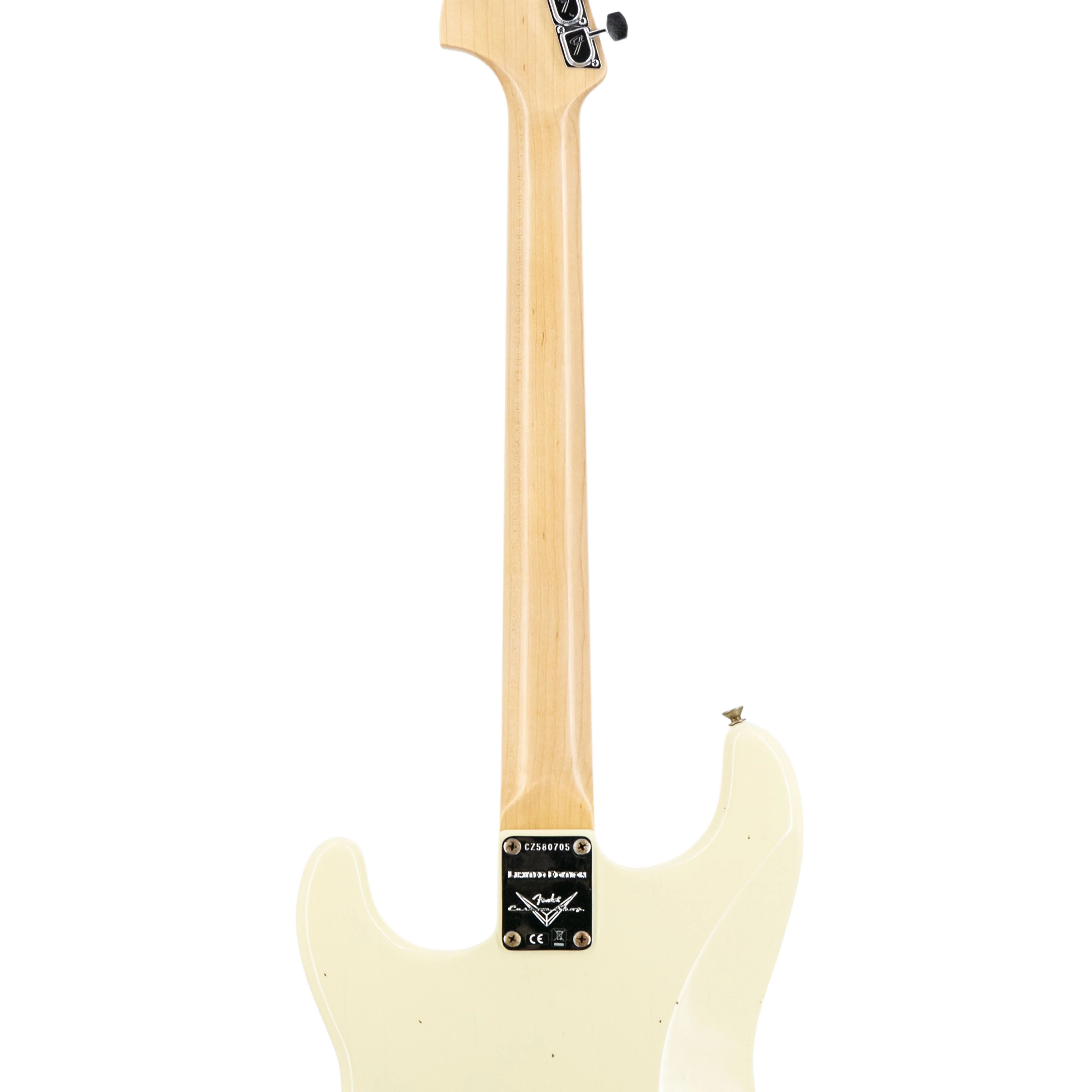 Fender Custom Shop 1969 Stratocaster Journeyman Relic Electric Guitar, Maple FB, Aged Vintage White - Image 6