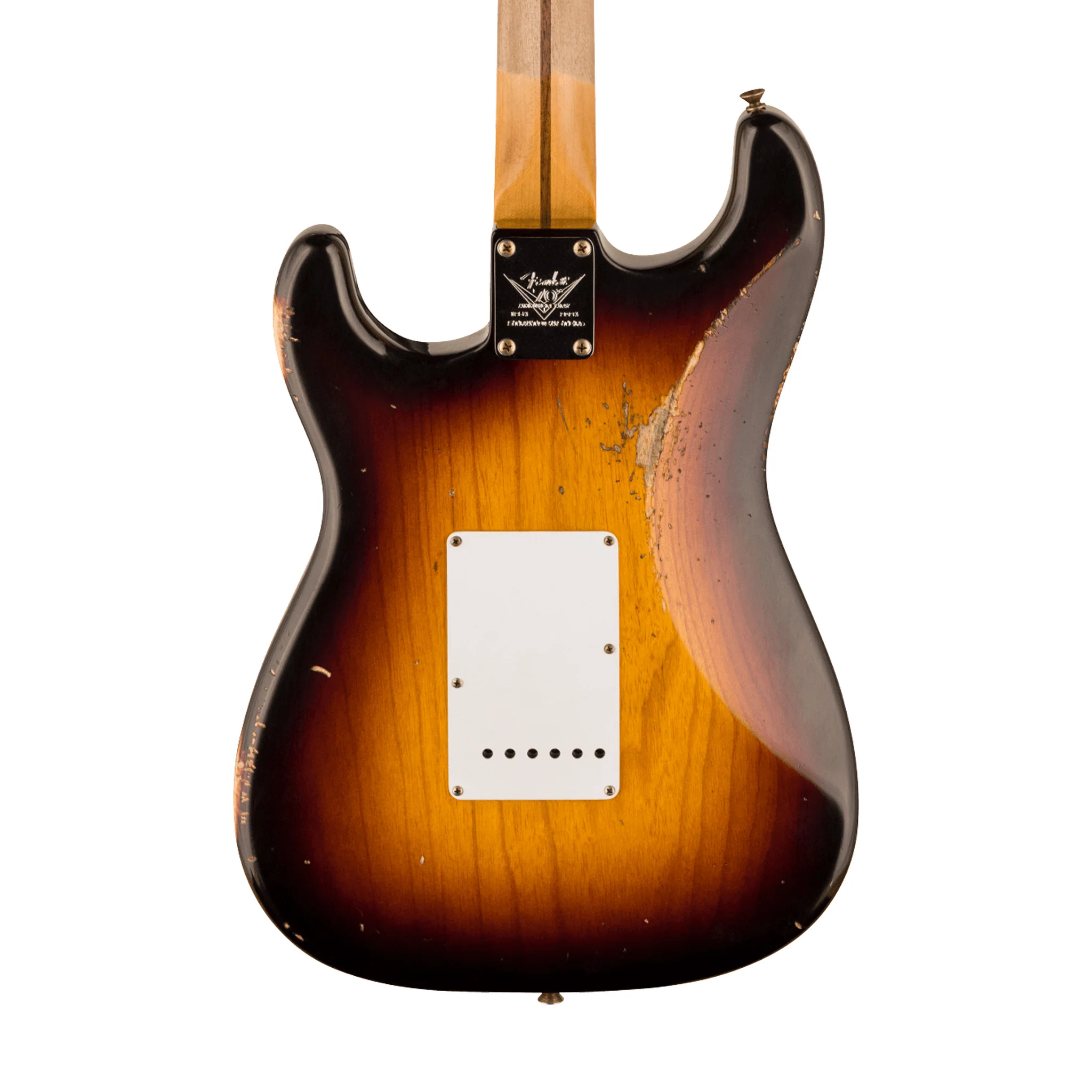 Fender Custom Shop 70th Anniversary 1954 Stratocaster Relic Guitar, Wide-Fade 2-Color Sunburst - Image 4