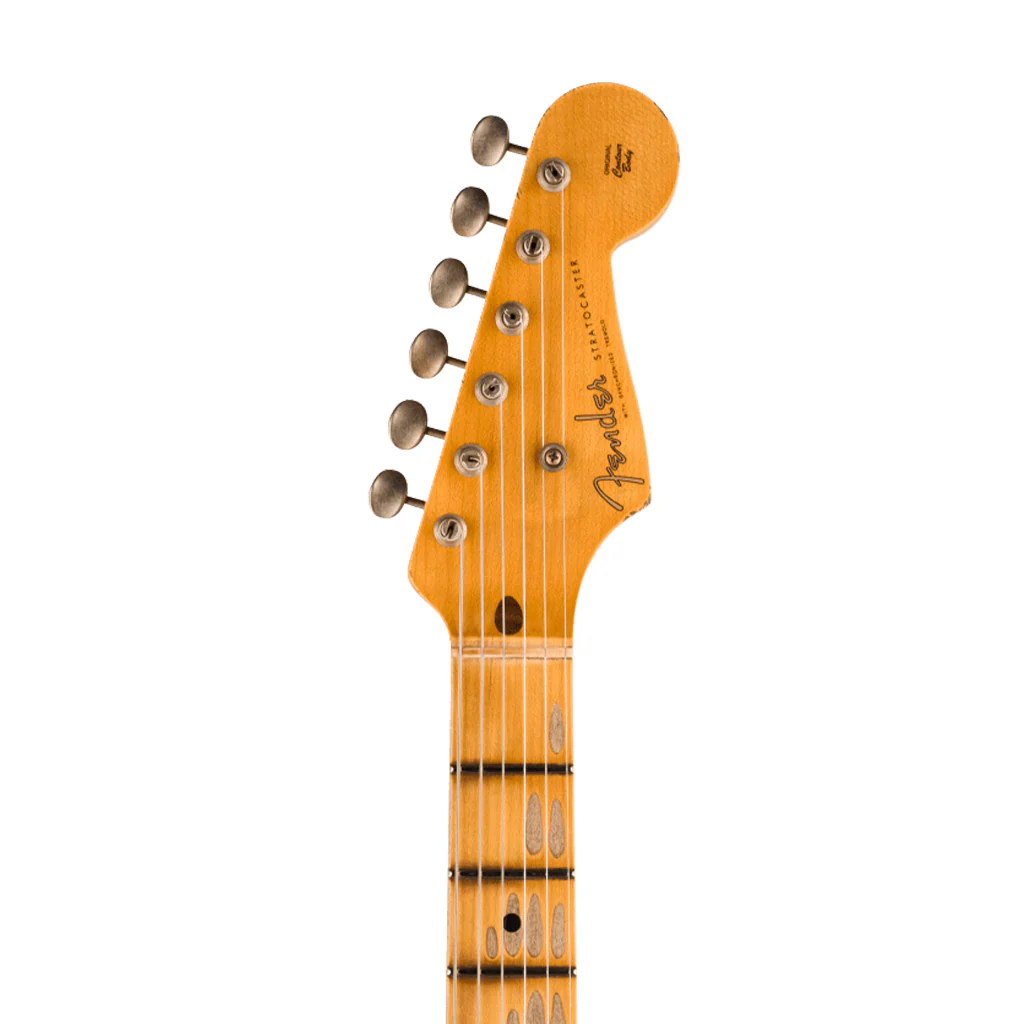Fender Custom Shop 70th Anniversary 1954 Stratocaster Relic Guitar, Wide-Fade 2-Color Sunburst - Image 5