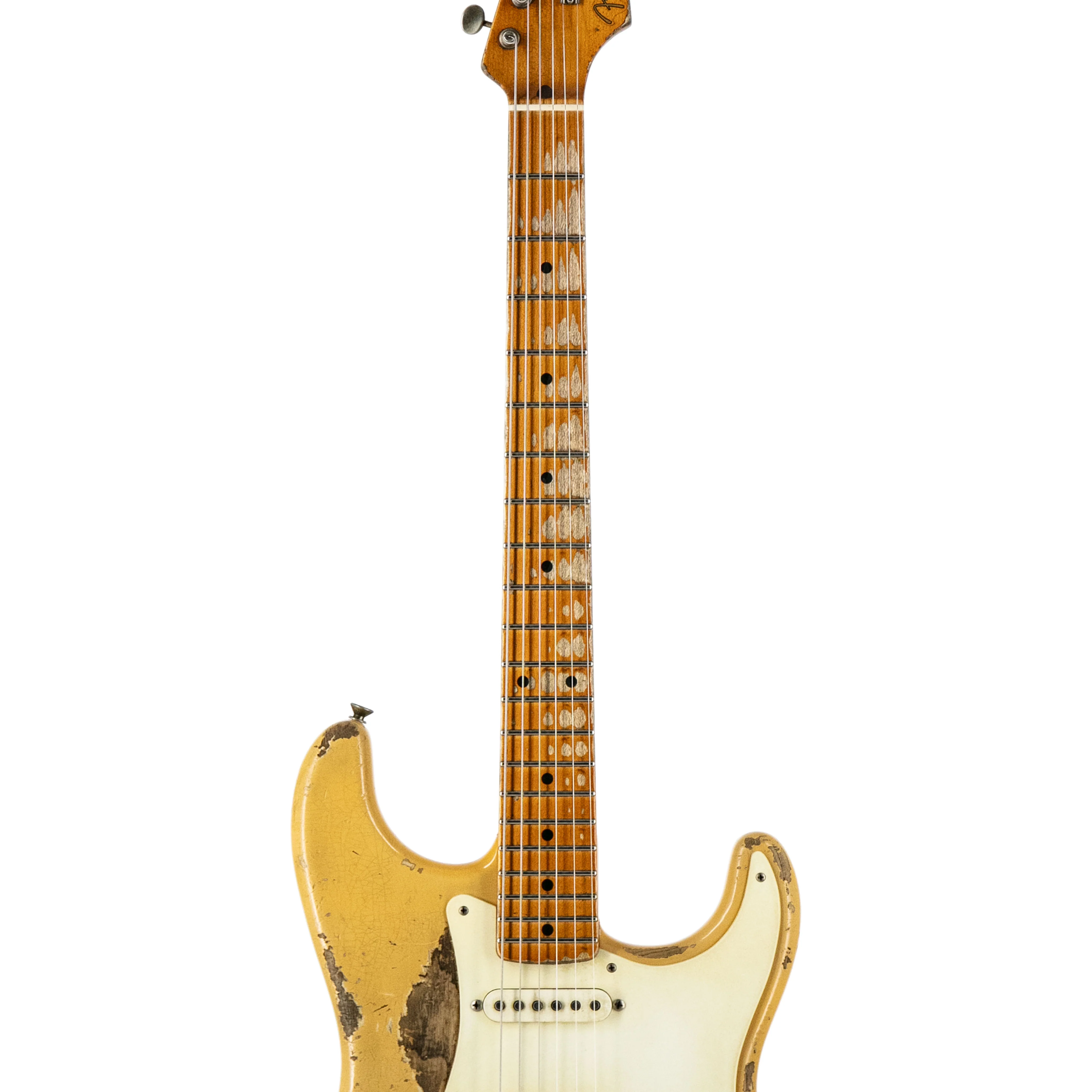 Fender Custom Shop Levi Perry Masterbuilt 1955 Stratocaster Heavy Relic, Aged Desert Sand - Image 5