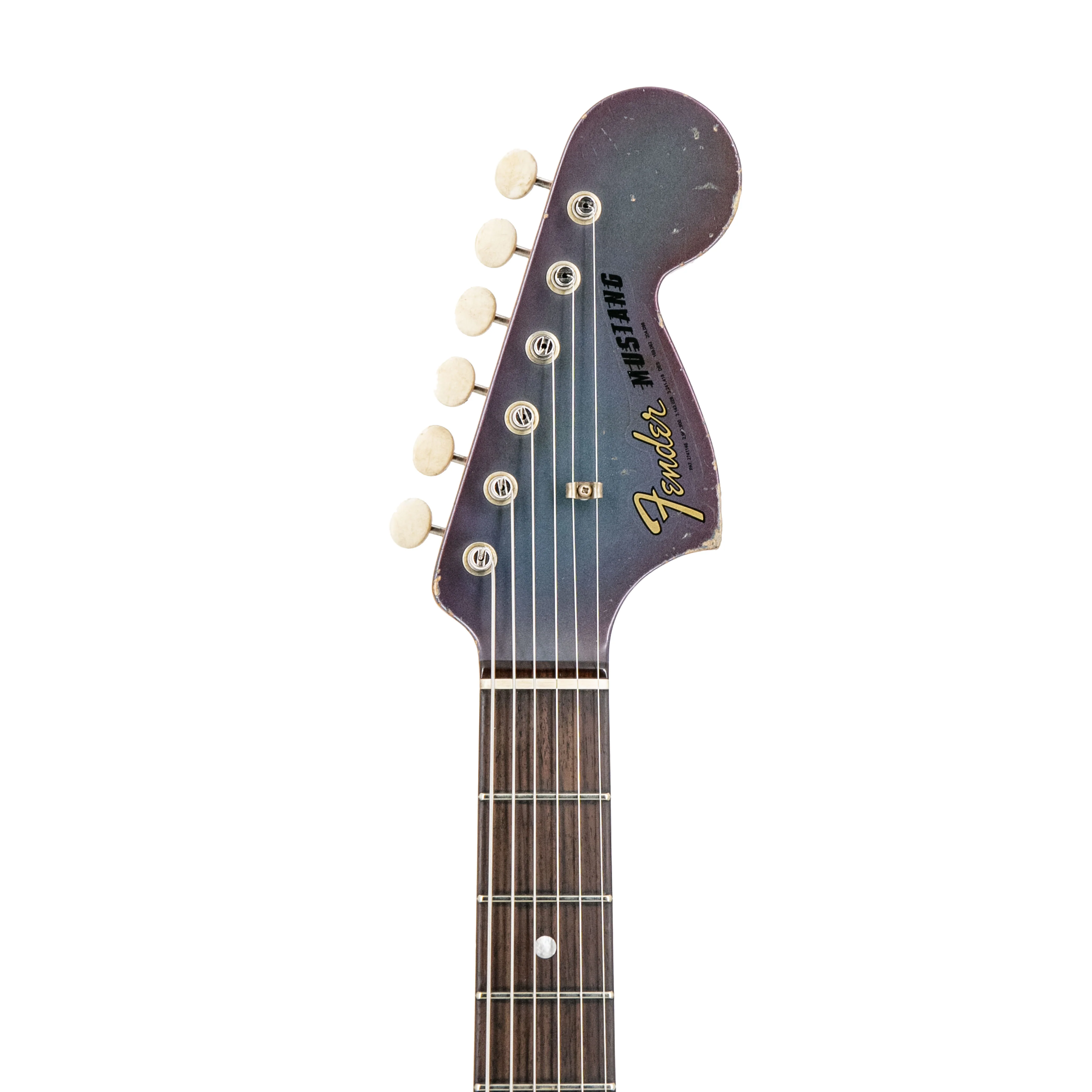 Fender Custom Shop Levy Perry Masterbuilt 1968 Mustang Heavy Relic Guitar, Burgundy Mist Metallic - Image 7