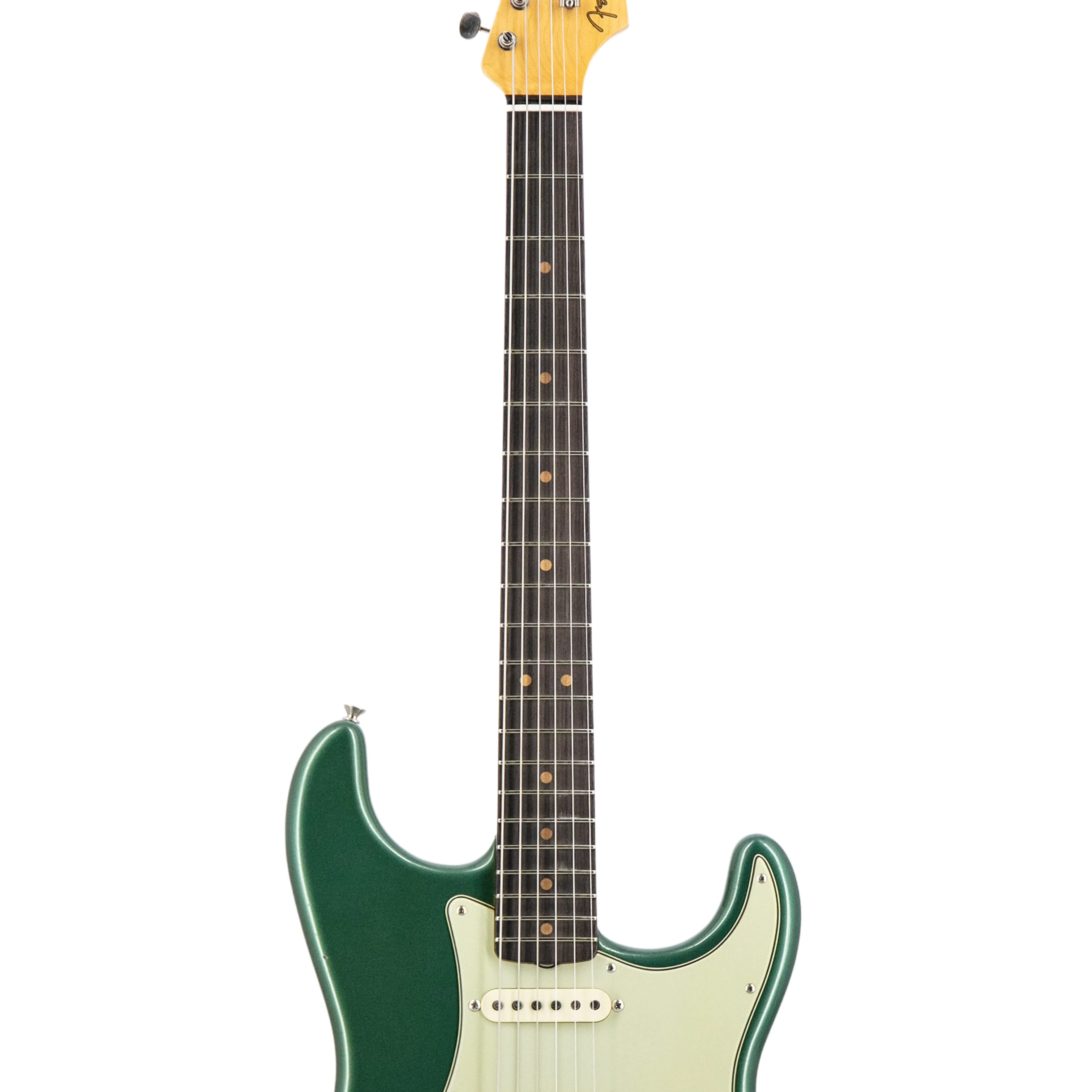 Fender Custom Shop Limited 1963 Stratocaster Journeyman Relic Guitar, RW FB, Aged Sherwood Green - Image 5
