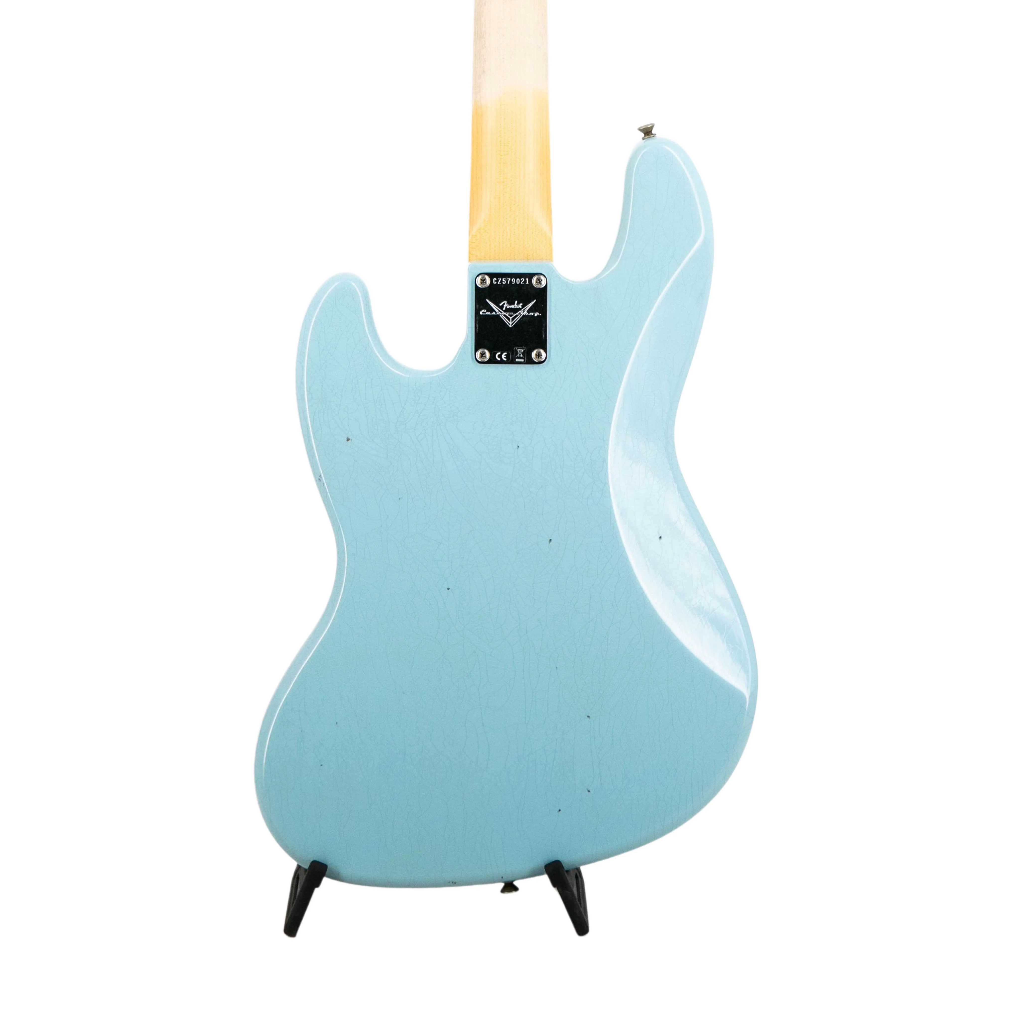 Fender Custom Shop Limited Edition 1966 Jazz Bass Journeyman Guitar, Aged Daphne Blue - Image 4
