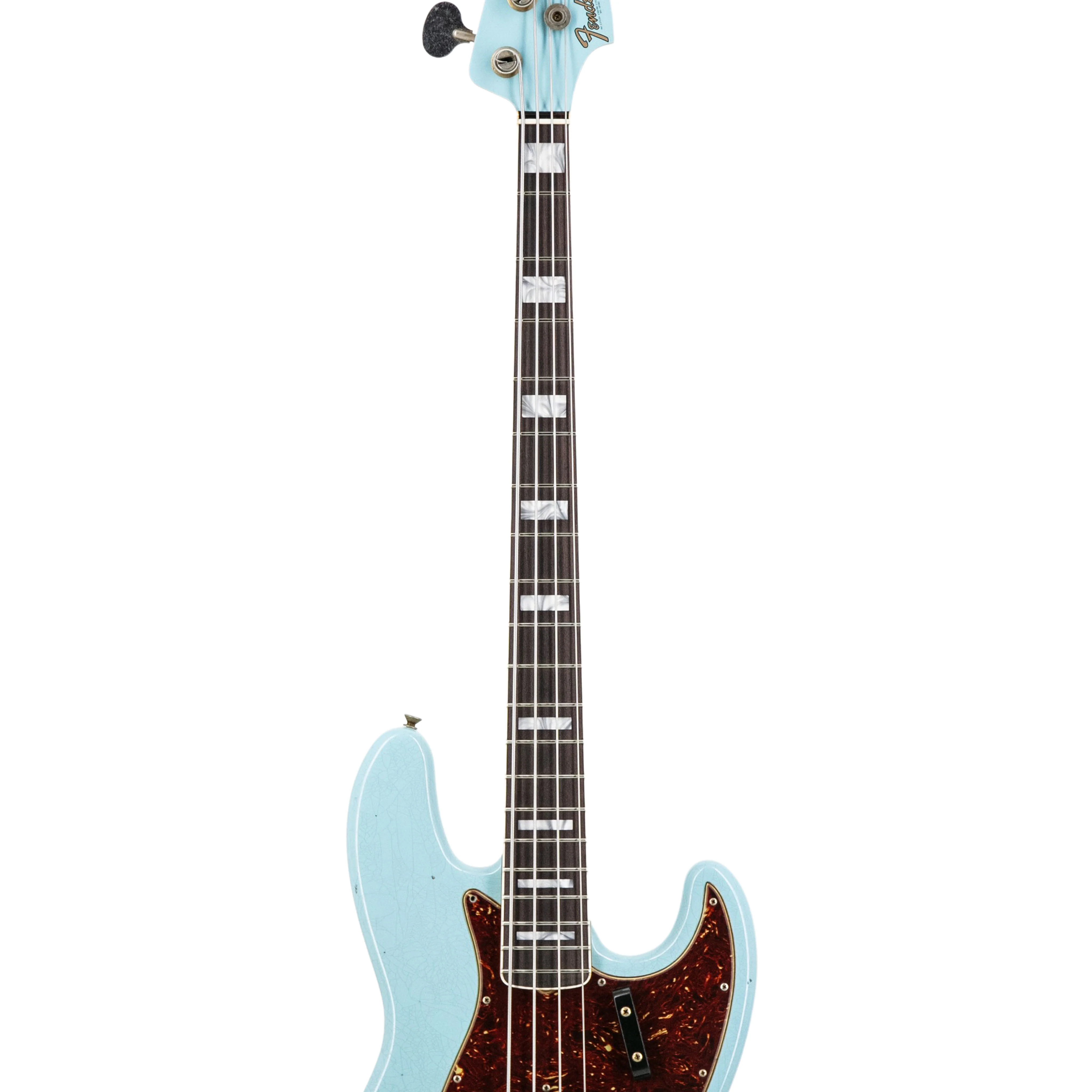 Fender Custom Shop Limited Edition 1966 Jazz Bass Journeyman Guitar, Aged Daphne Blue - Image 5