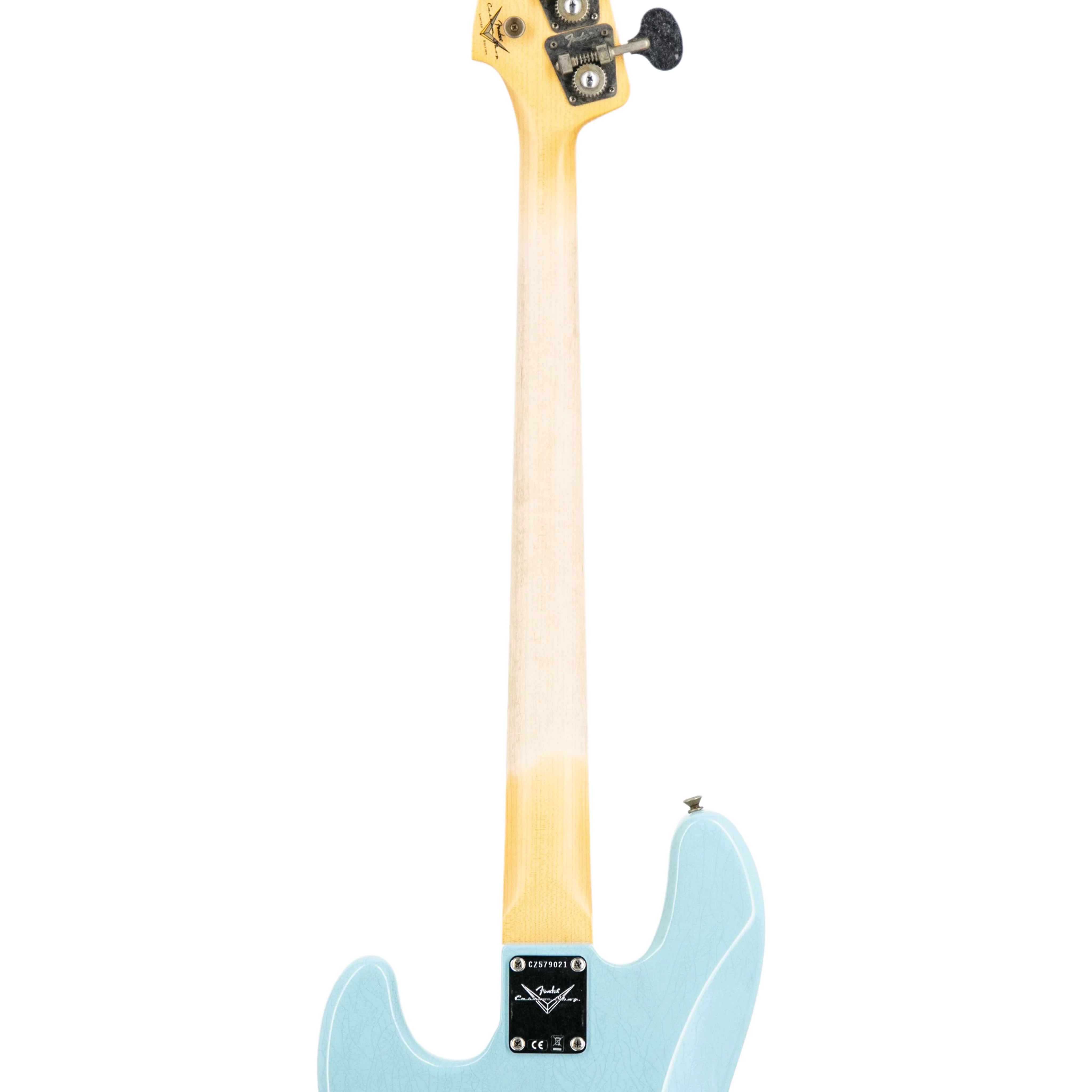 Fender Custom Shop Limited Edition 1966 Jazz Bass Journeyman Guitar, Aged Daphne Blue - Image 6