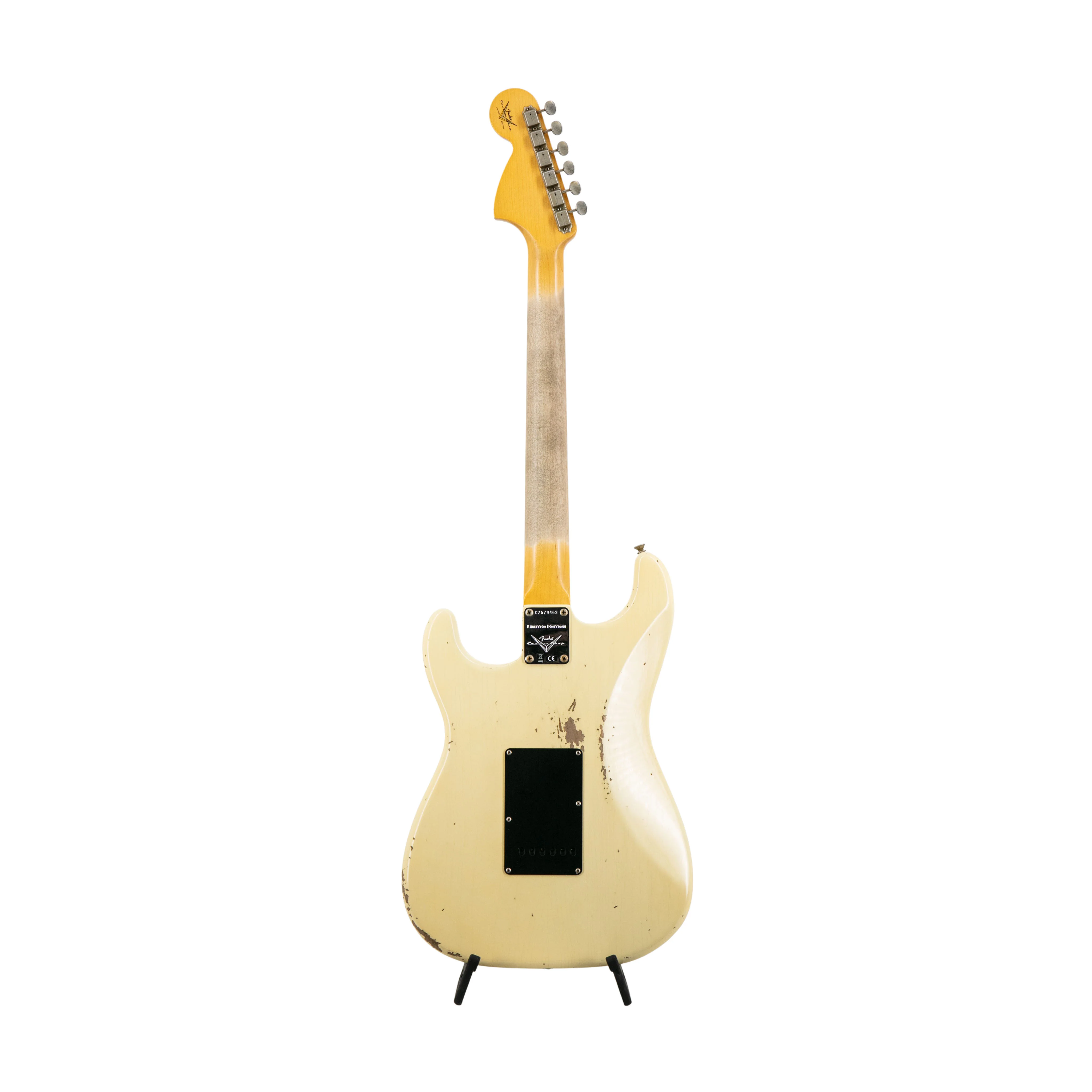 Fender Custom Shop Limited Edition 1967 HSS Stratocaster Relic Guitar, Aged Vintage White - Image 2
