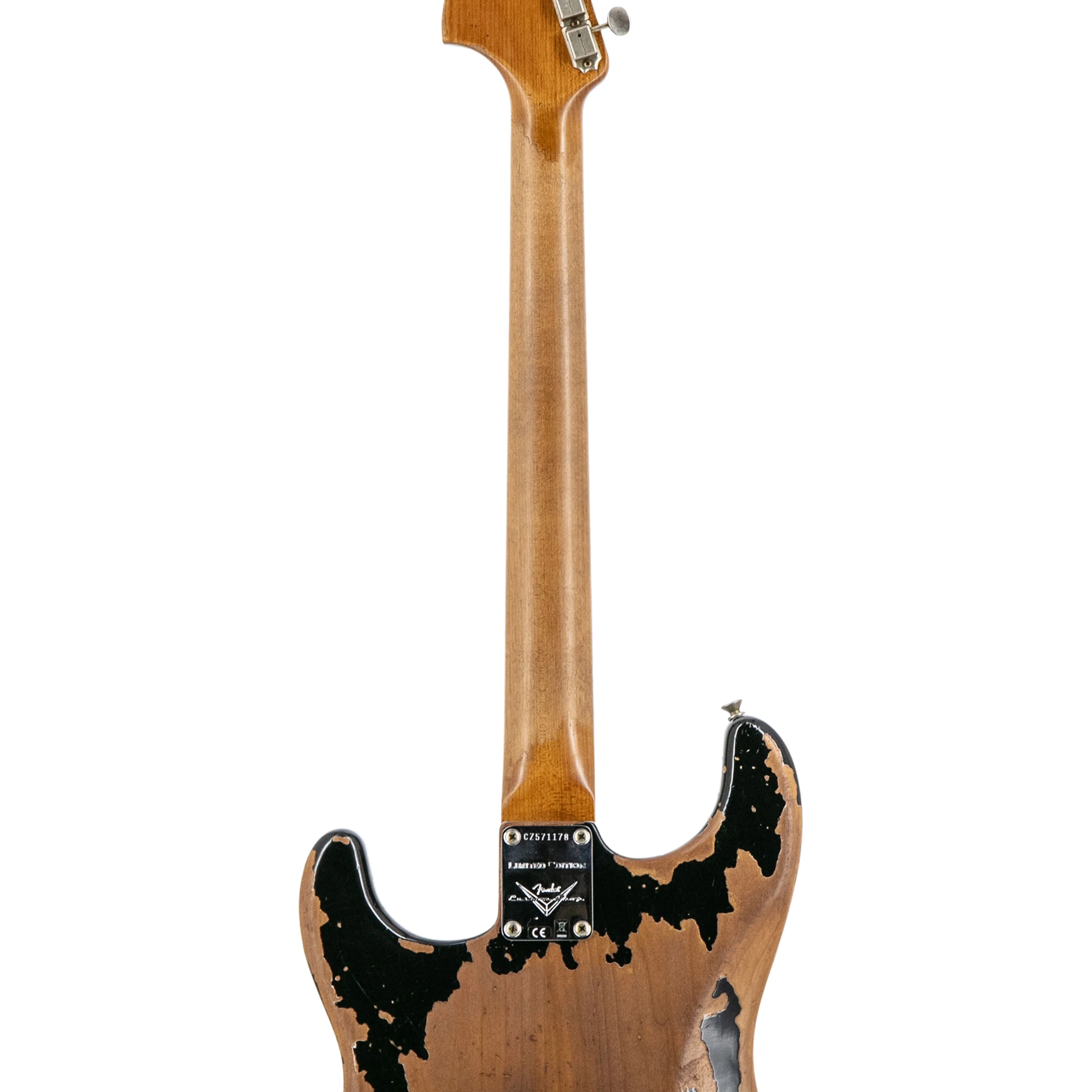 Fender Custom Shop Limited Roasted "Big Head" Stratocaster Super Heavy Relic, RW FB, Aged Black - Image 6