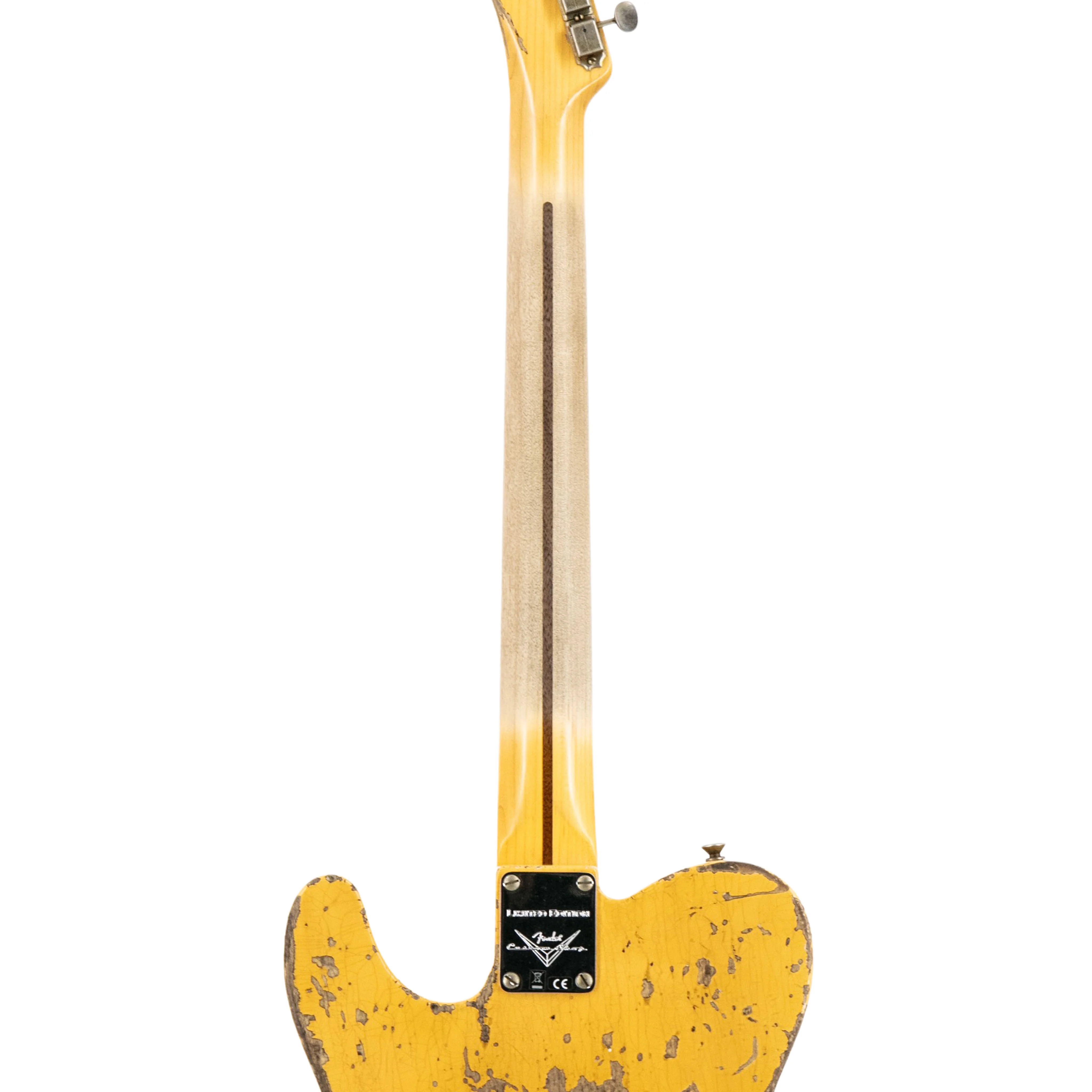 Fender Custom Shop Ltd Ed 1950 "Cocked Wah" Pine Esquire Super Heavy Relic, Aged Nocaster Blonde - Image 6