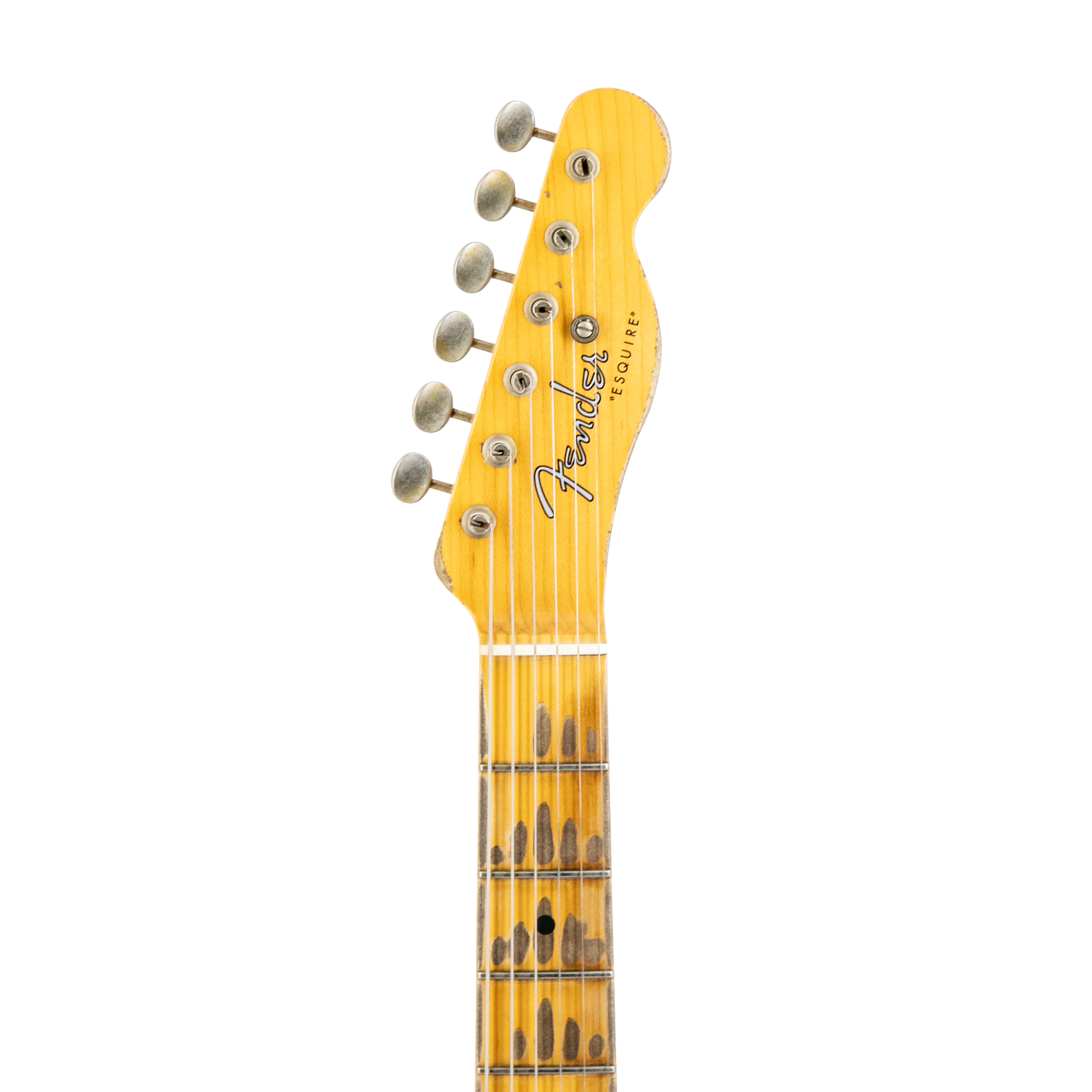 Fender Custom Shop Ltd Ed 1950 "Cocked Wah" Pine Esquire Super Heavy Relic, Aged Nocaster Blonde - Image 7