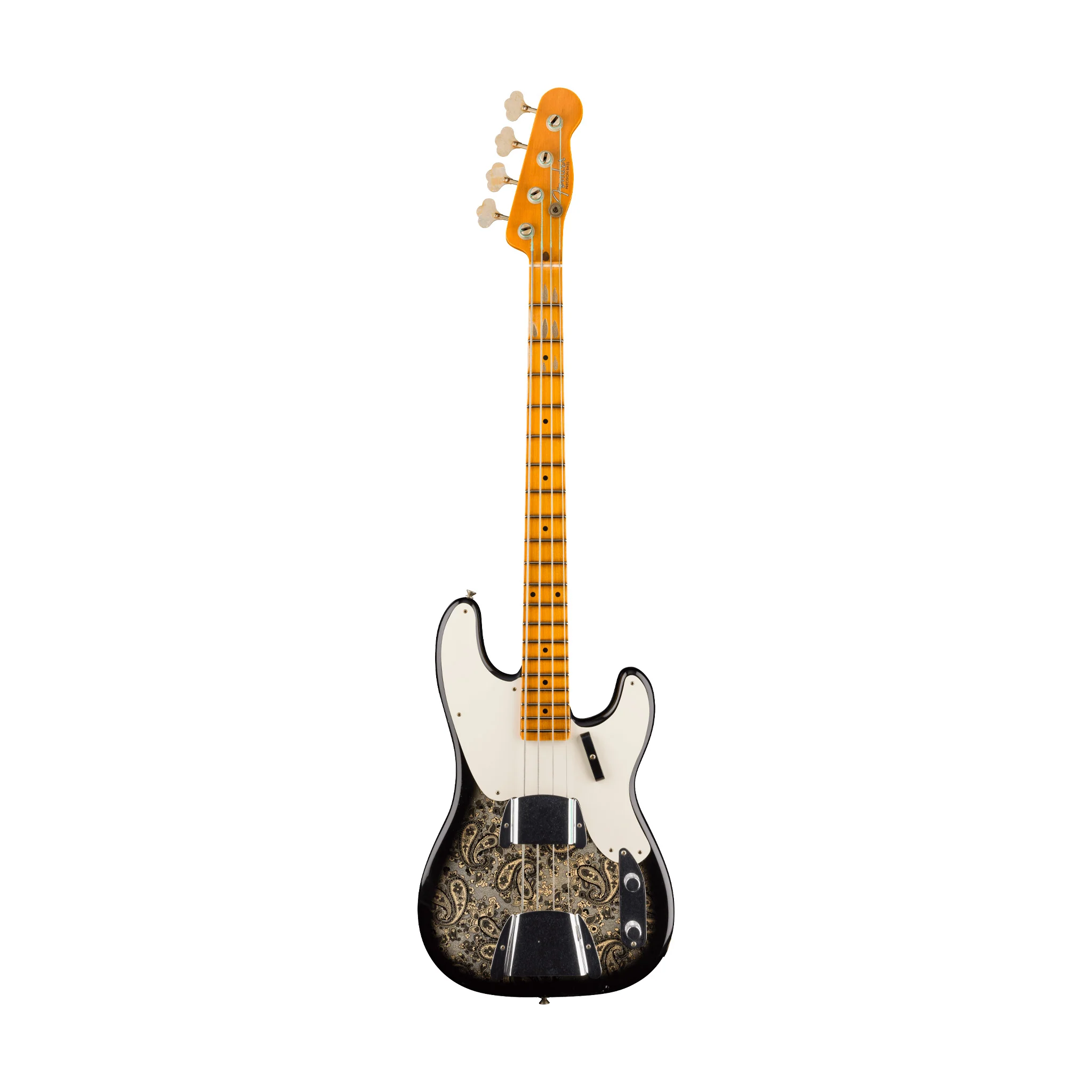 Fender Custom Shop Ltd Ed 1954 Precision Bass Journeyman Relic, Quartersawn Maple FB, Black Paisley