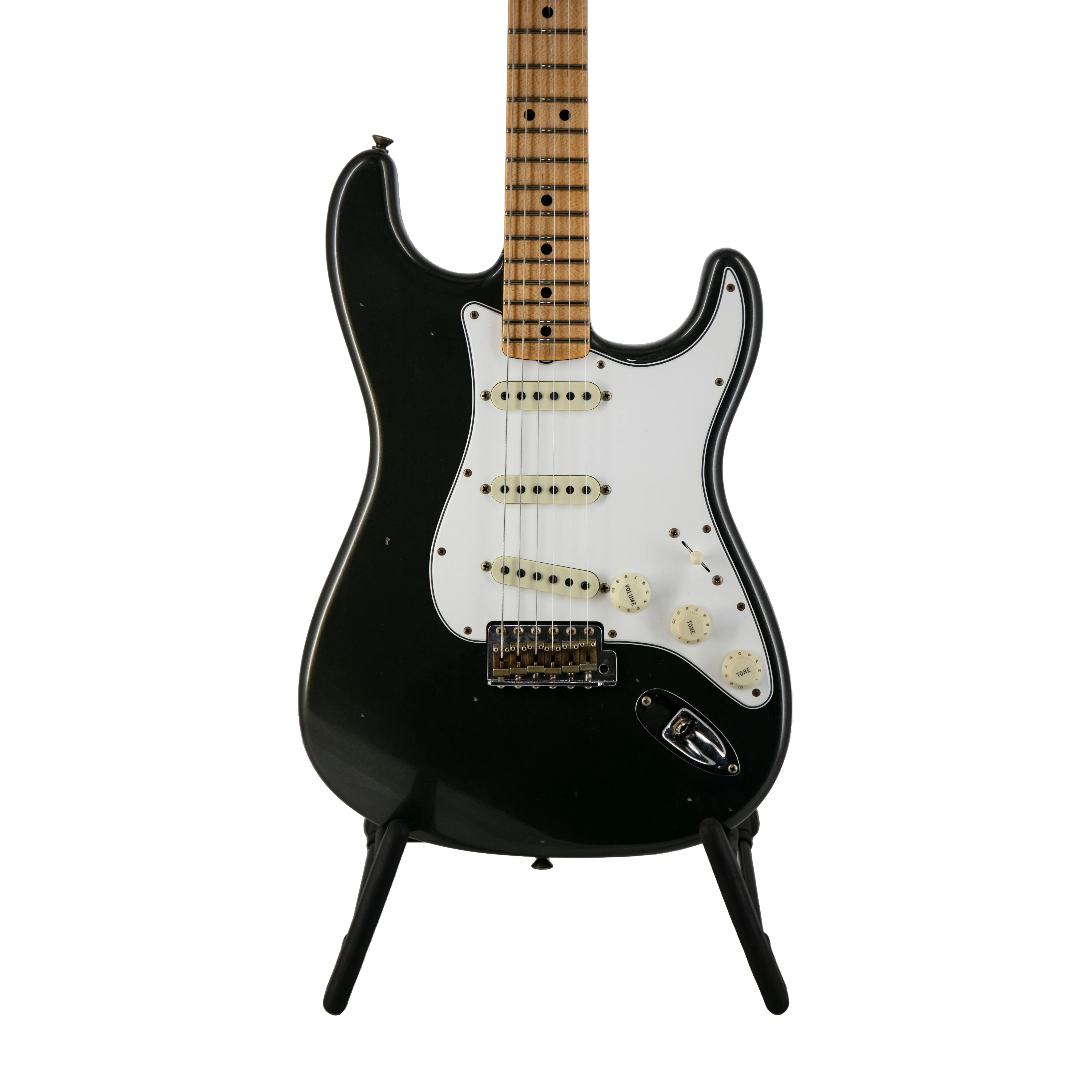Fender Custom Shop Ltd Ed 1963 Stratocaster Relic Electric Guitar, Aged Charcoal Frost Metallic - Image 3