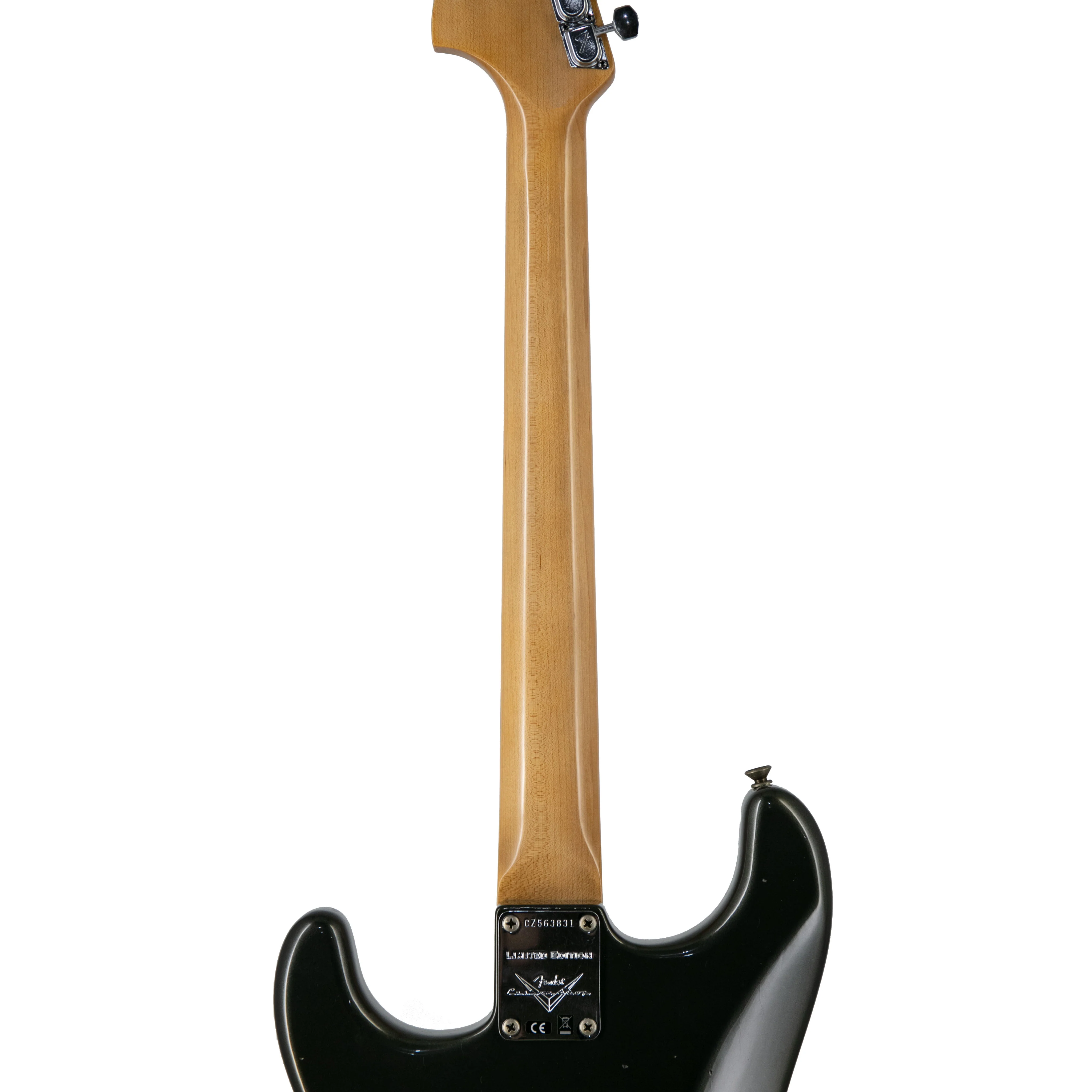 Fender Custom Shop Ltd Ed 1963 Stratocaster Relic Electric Guitar, Aged Charcoal Frost Metallic - Image 6