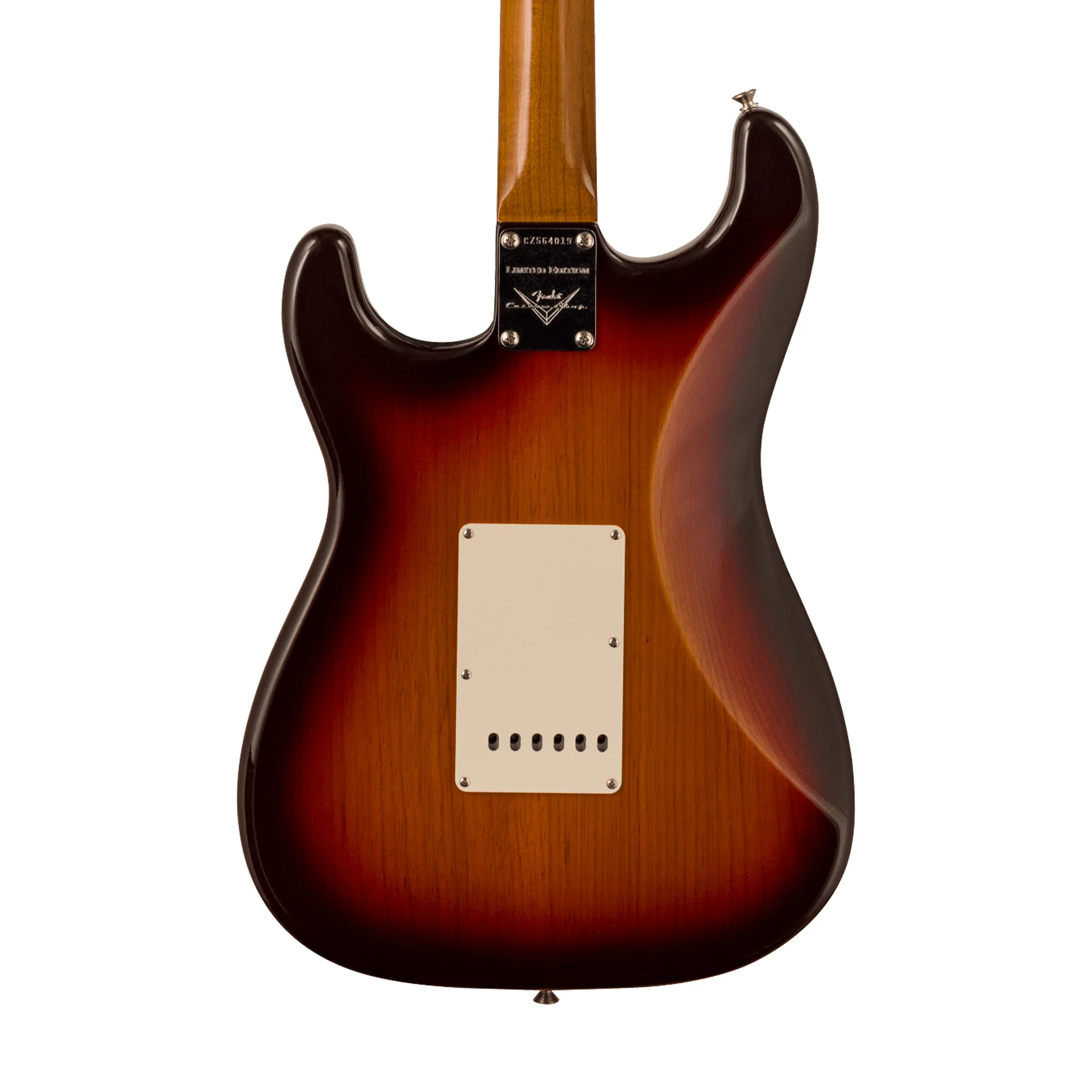 Fender Custom Shop Ltd Ed Roasted Pine Stratocaster Deluxe Closet Classic, Chocolate 3-Color Sunburst - Image 4