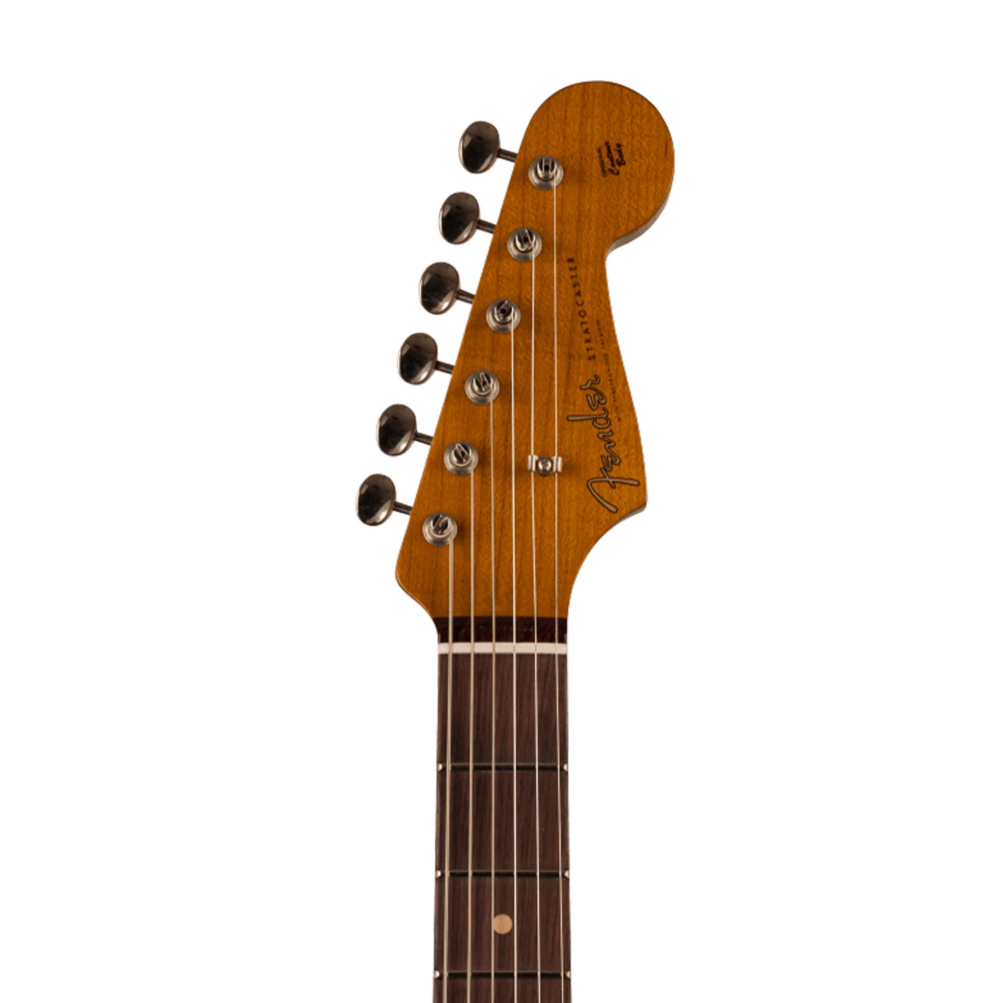 Fender Custom Shop Ltd Ed Roasted Pine Stratocaster Deluxe Closet Classic, Chocolate 3-Color Sunburst - Image 5