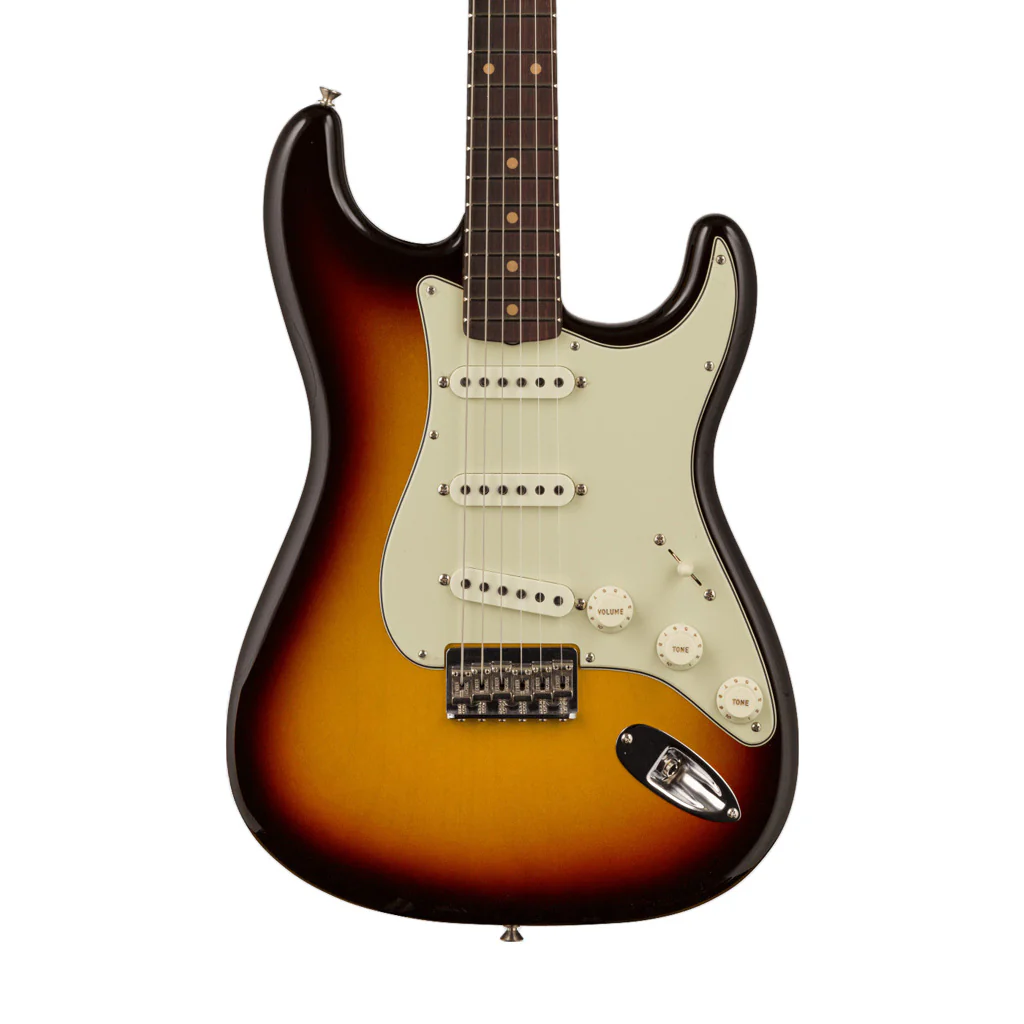 Fender Custom Shop Vintage Custom 1959 Hardtail Stratocaster Electric Guitar, Chocolate 3-Tone Sunburst - Image 3