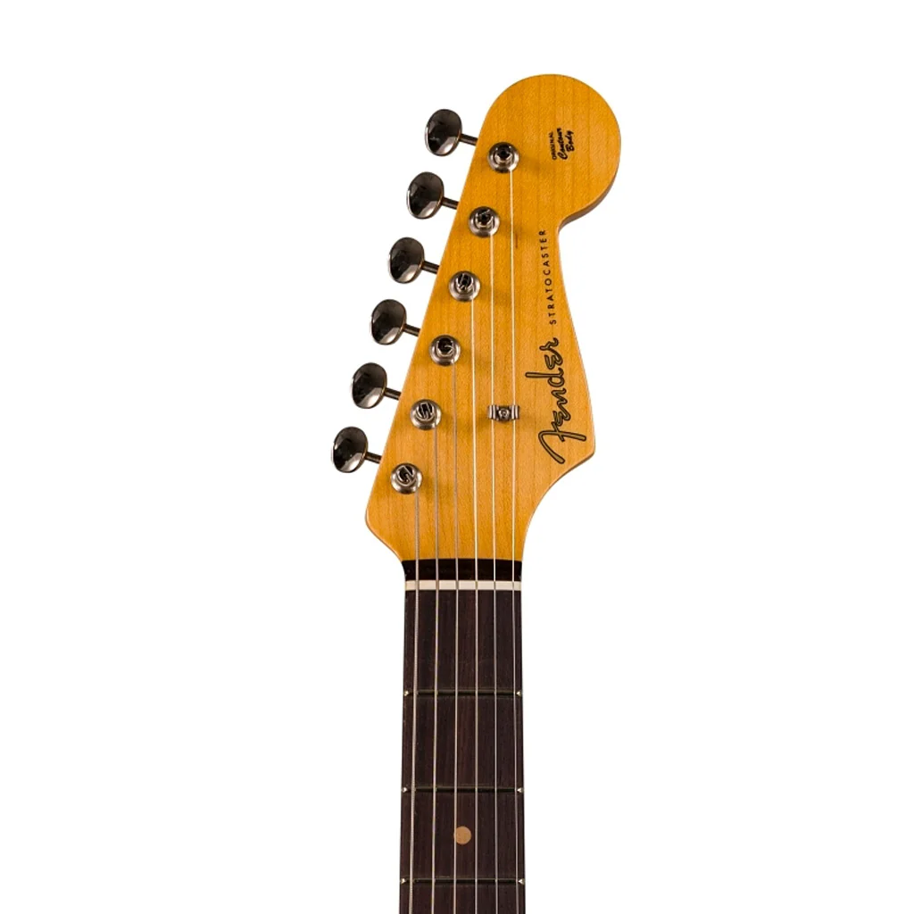 Fender Custom Shop Vintage Custom 1959 Hardtail Stratocaster Electric Guitar, Faded Aged Sonic Blue - Image 3