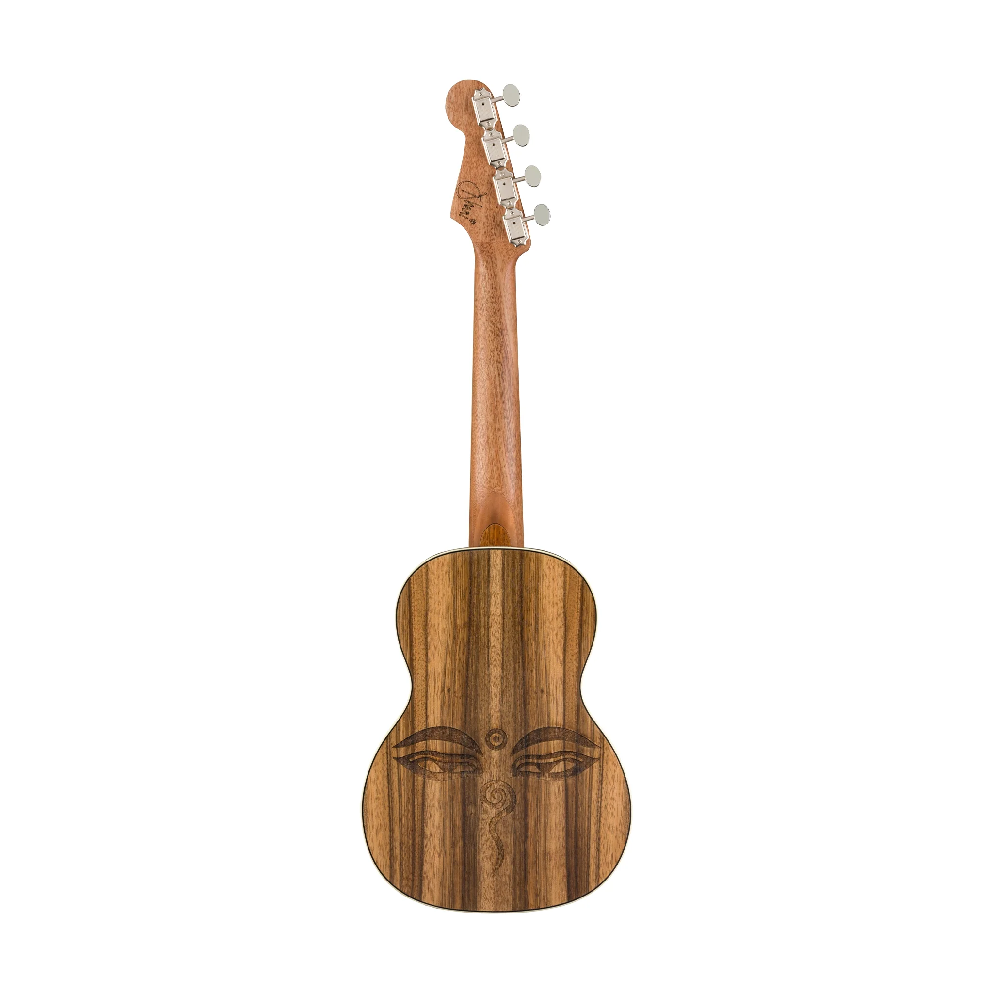 Fender Dhani Harrison Ukulele, Walnut FB, Sapphire Blue - Image 2