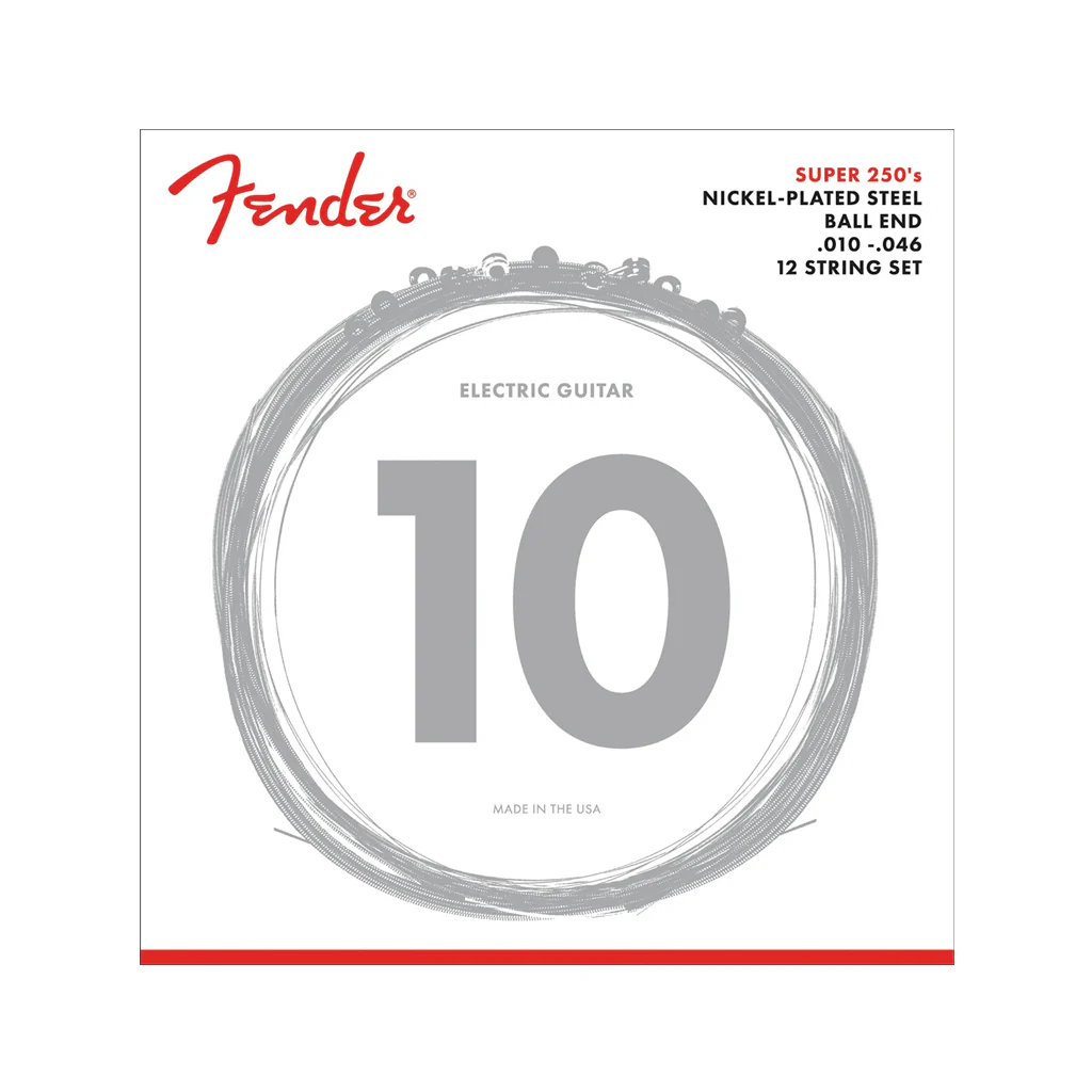 Fender Electric XII Strings, Nickle Plated Steel, 10-46