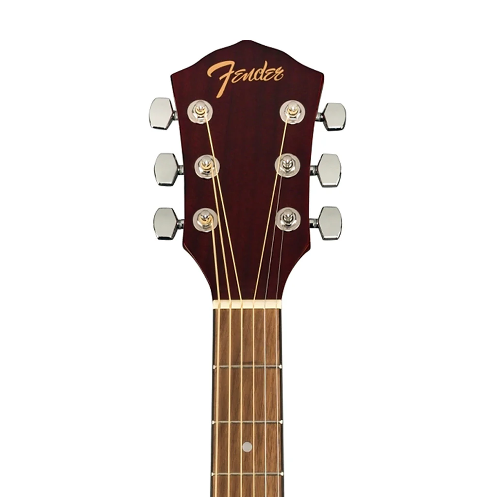 Fender FA-125CE Dreadnought Acoustic Guitar, Walnut FB, Natural - Image 5