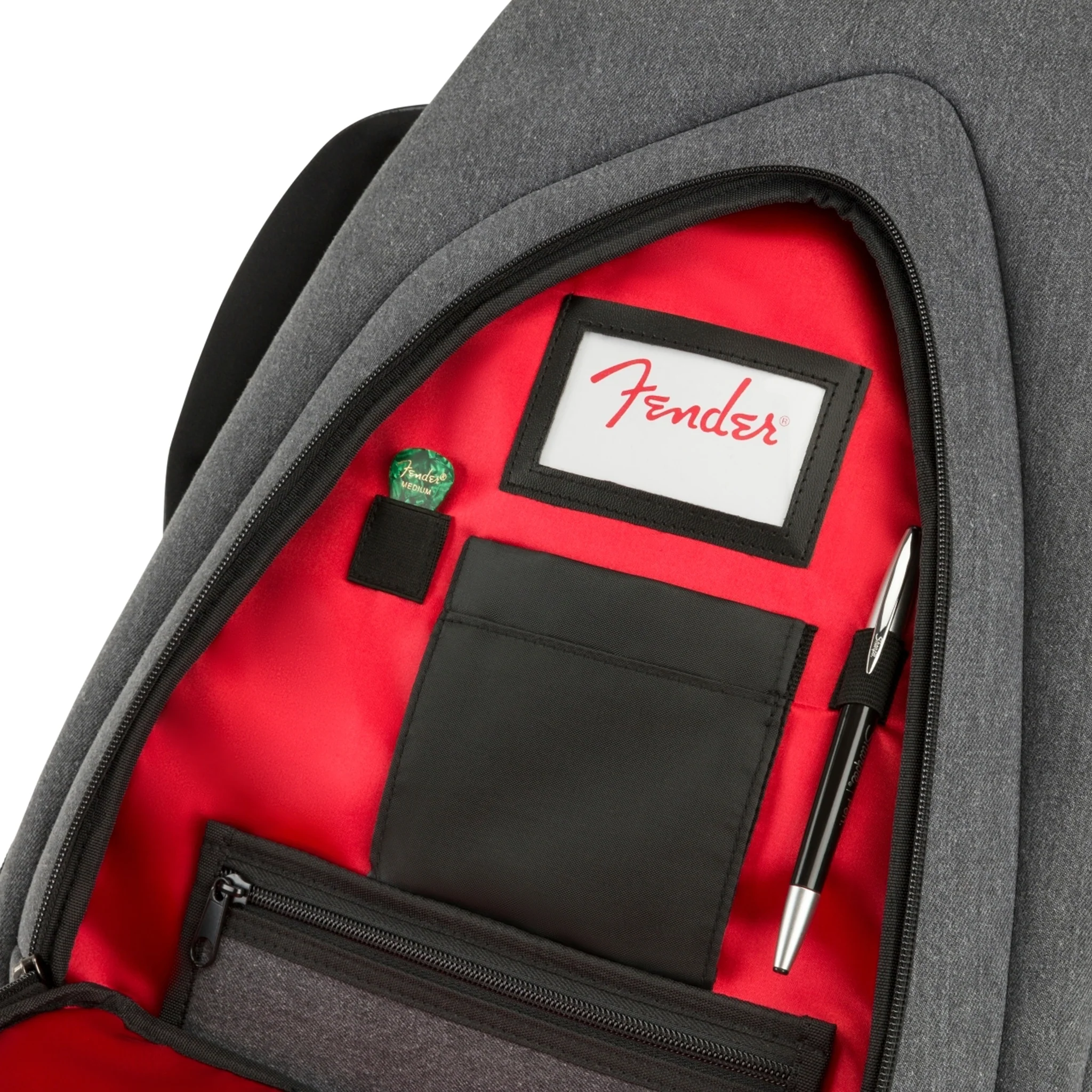 Fender FE920 Electric Guitar Gig Bag, Gray Denim - Image 6