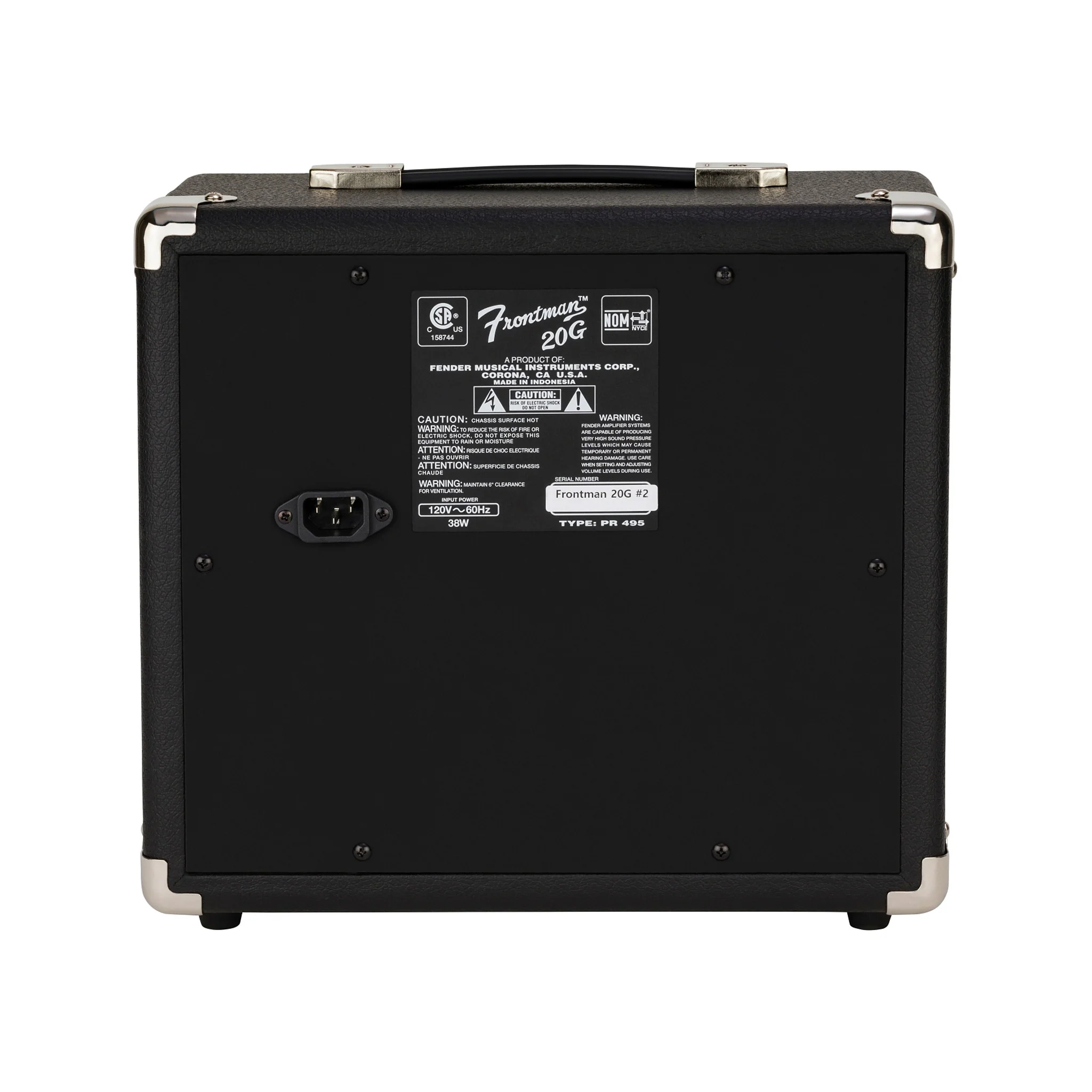 Fender Frontman 20G Guitar Combo Amplifier, 230V EU - Image 2