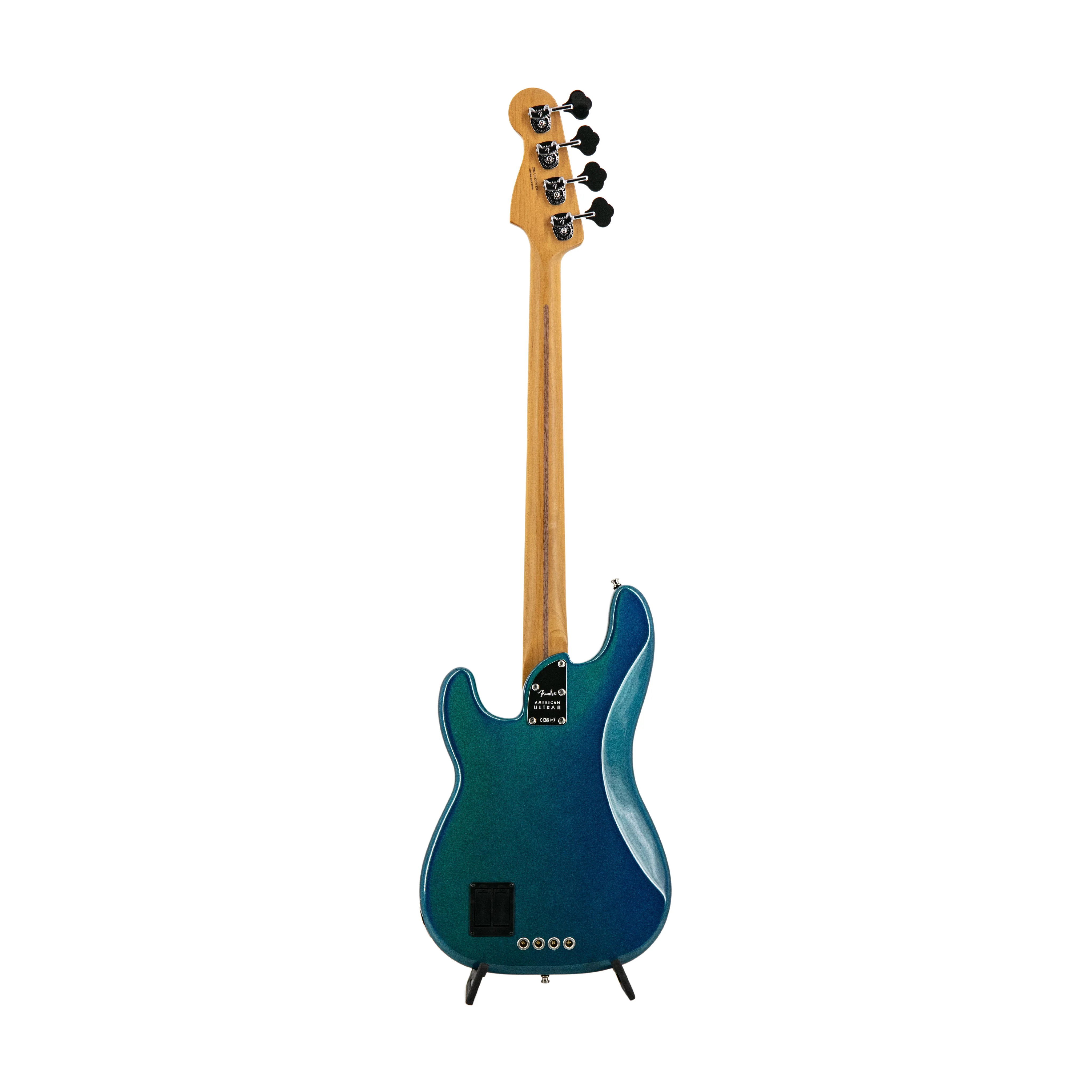 Fender FSR American Ultra II Precision Bass Guitar, Roasted Maple FB, Aurora Metallic - Image 2