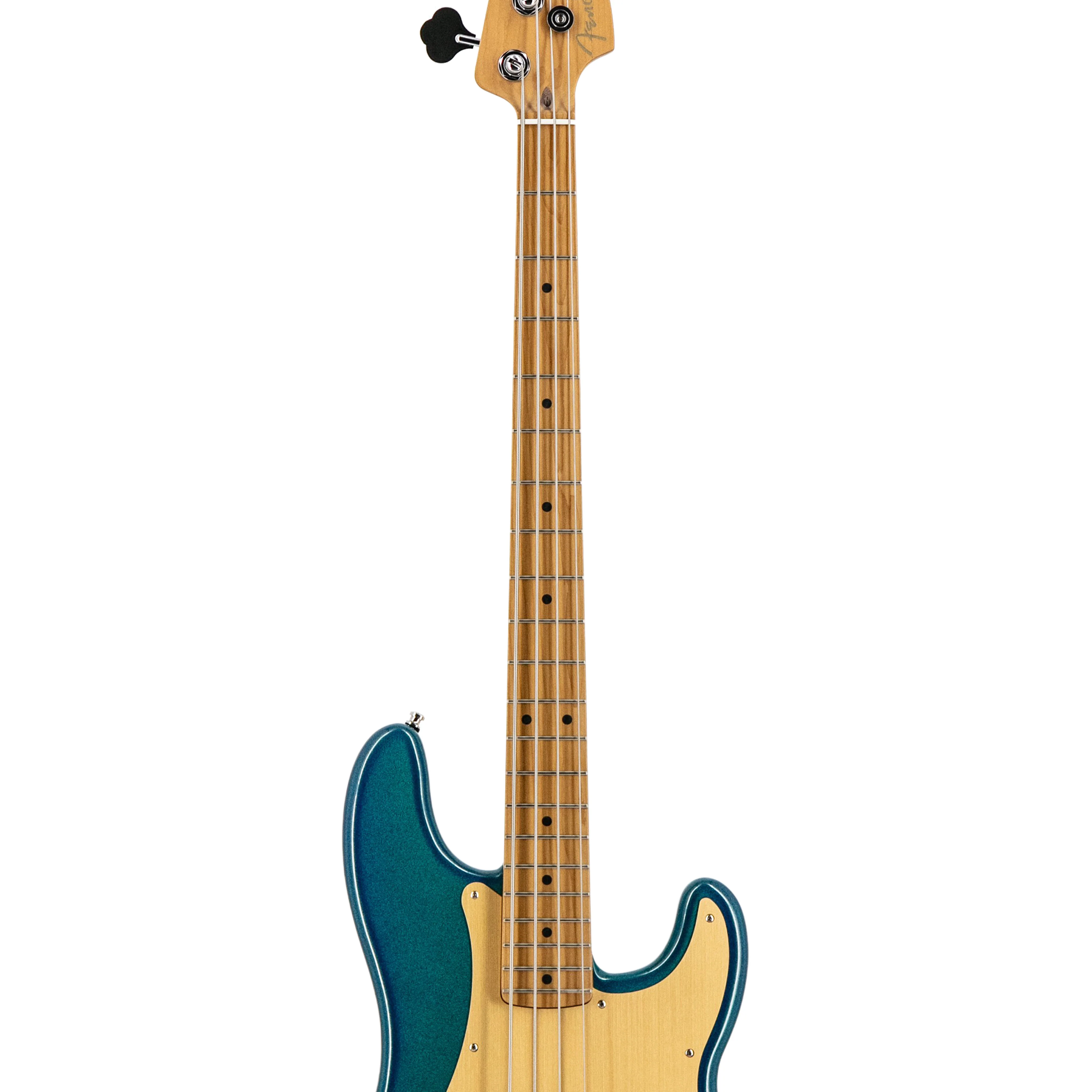 Fender FSR American Ultra II Precision Bass Guitar, Roasted Maple FB, Aurora Metallic - Image 5