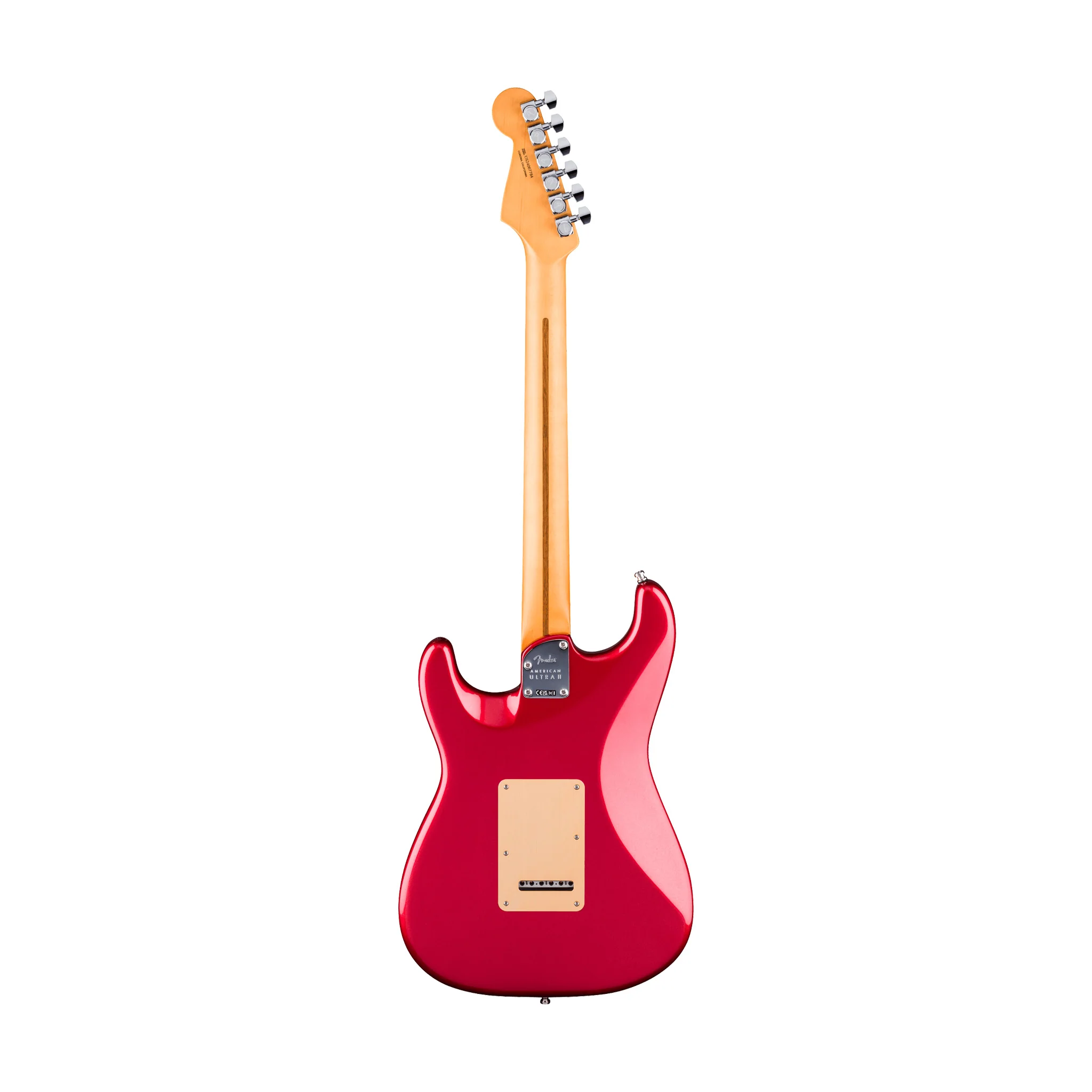 Fender FSR American Ultra II Stratocaster HSS Electric Guitar, Ebony FB, Sinister Red - Image 2