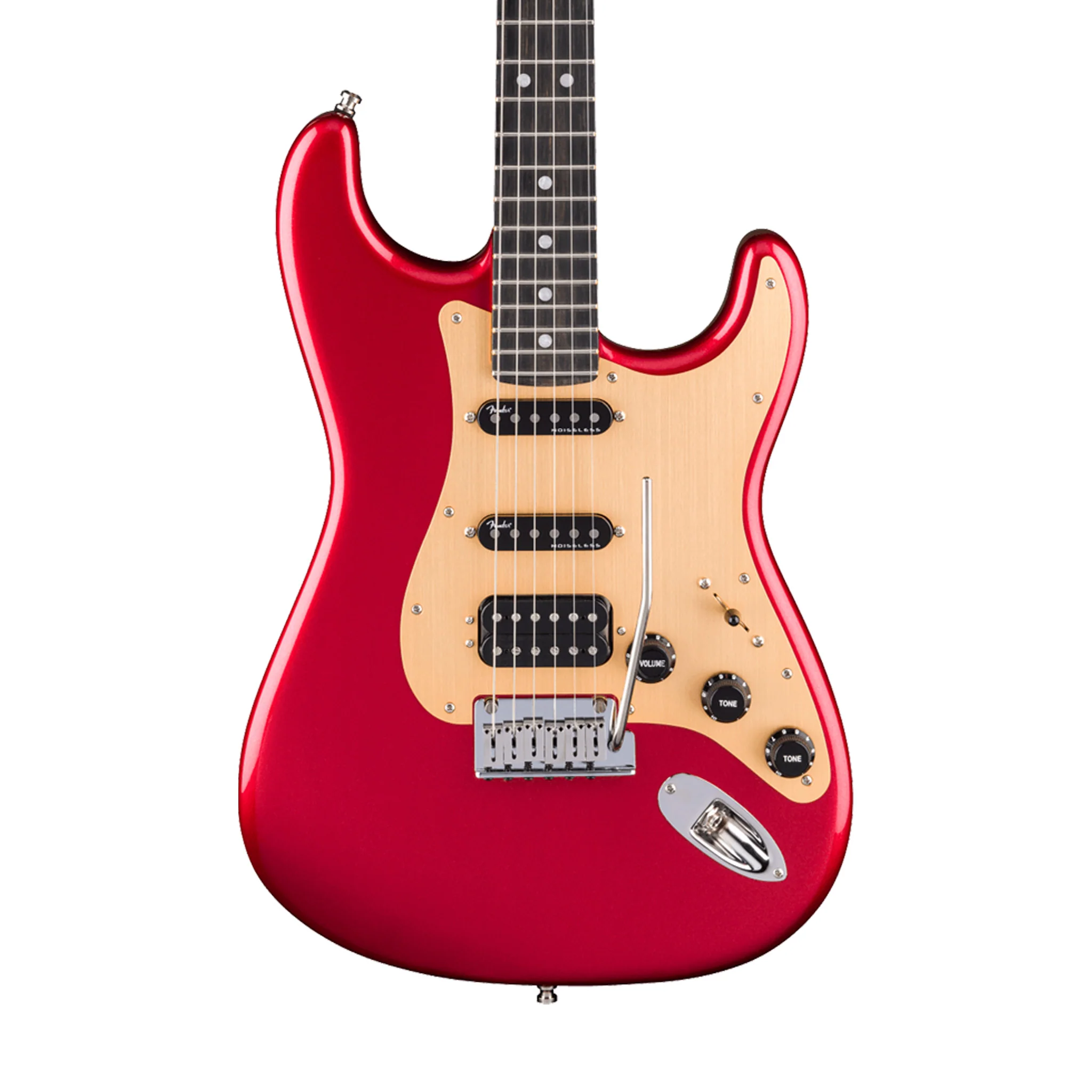 Fender FSR American Ultra II Stratocaster HSS Electric Guitar, Ebony FB, Sinister Red - Image 3