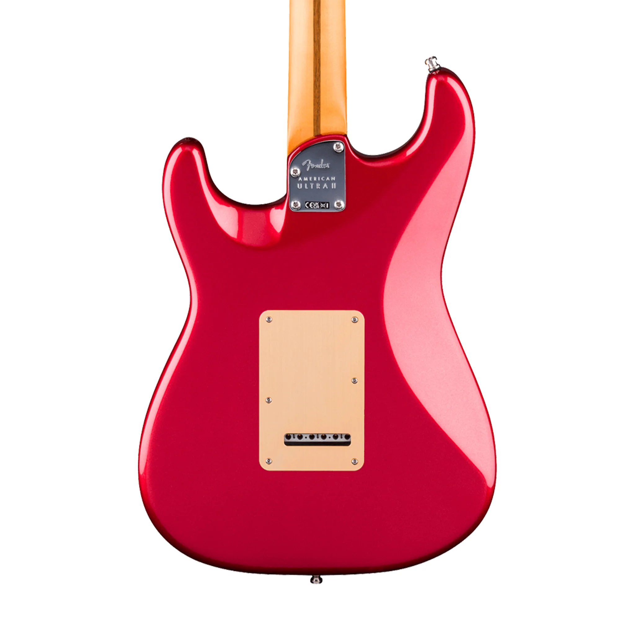 Fender FSR American Ultra II Stratocaster HSS Electric Guitar, Ebony FB, Sinister Red - Image 4