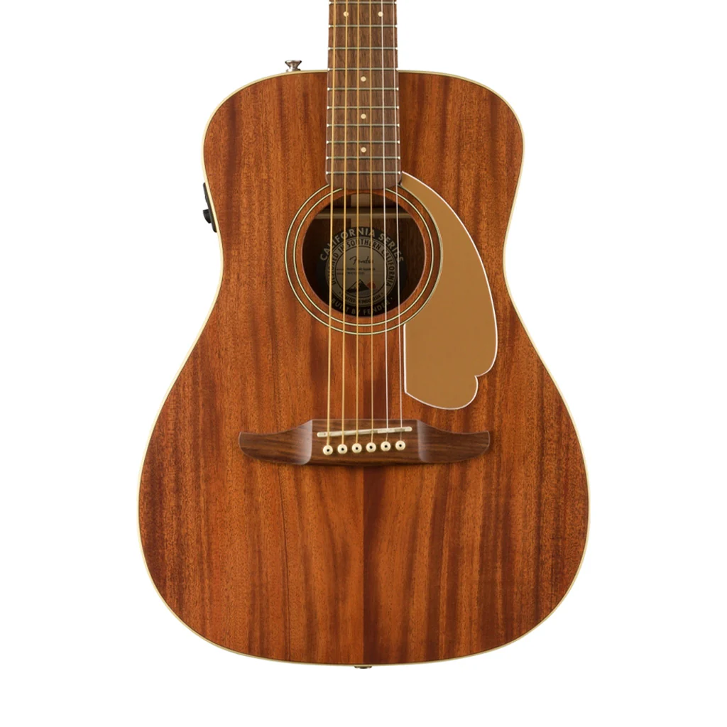 Fender FSR California Malibu Player Small-Bodied Acoustic Guitar, Walnut FB, All-Mahogany - Image 4