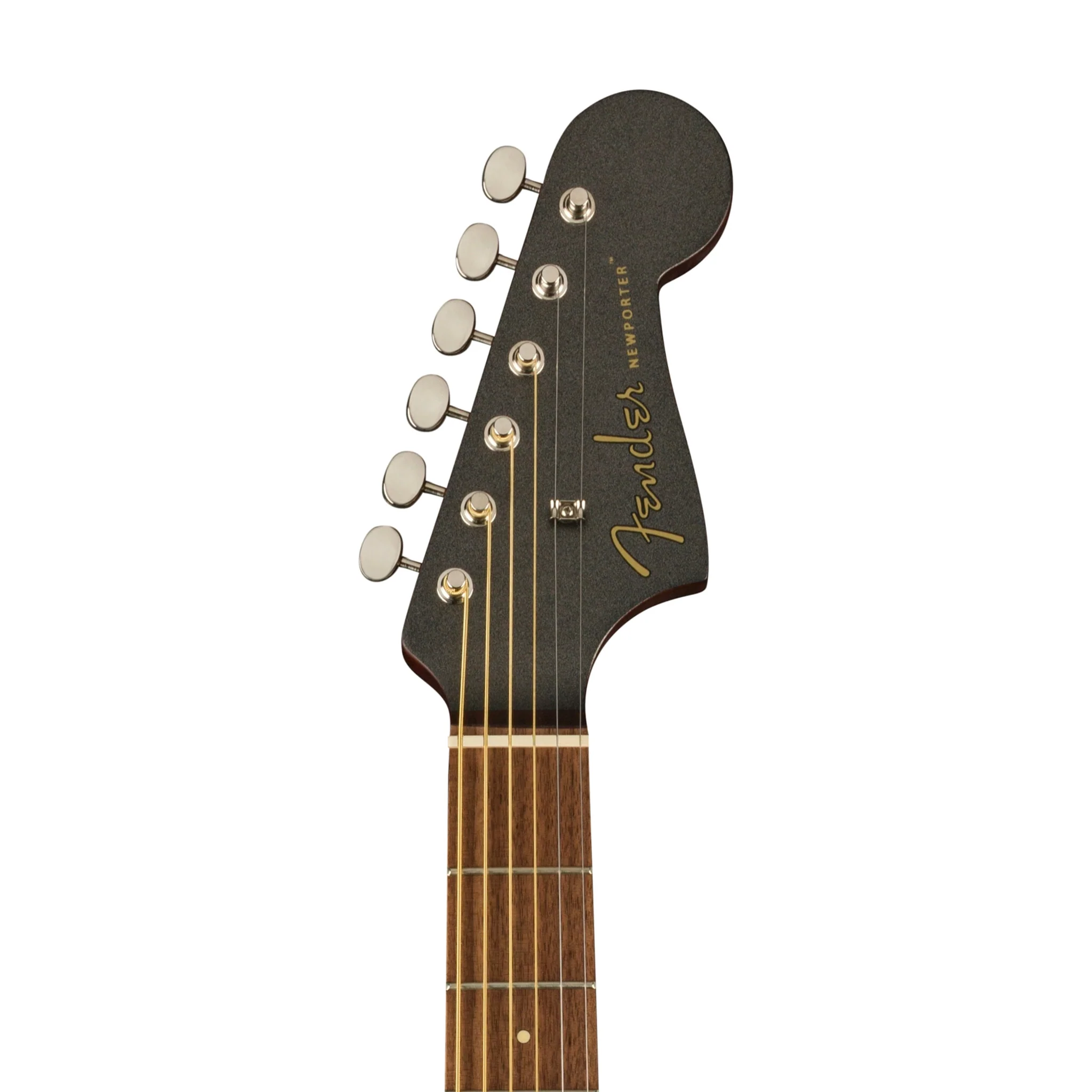 Fender FSR California Newporter Player Med-Sized Acoustic Guitar, Walnut FB, Charcoal Frost Metallic - Image 7