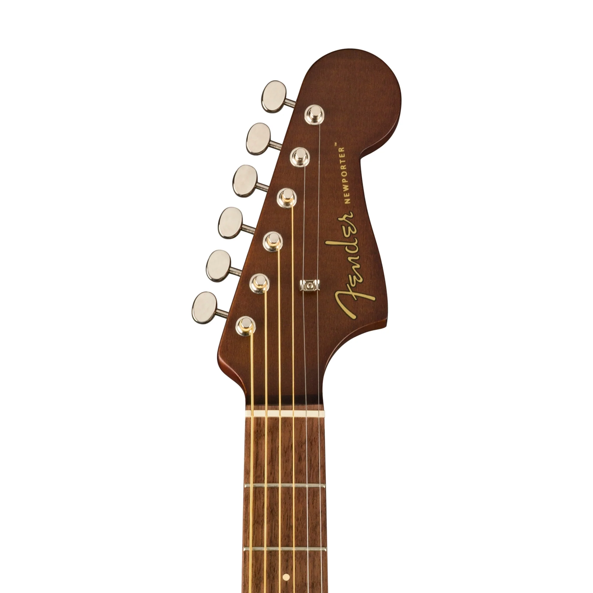 Fender FSR California Newporter Player Medium-Sized Acoustic Guitar, Walnut FB, All-Mahogany - Image 7